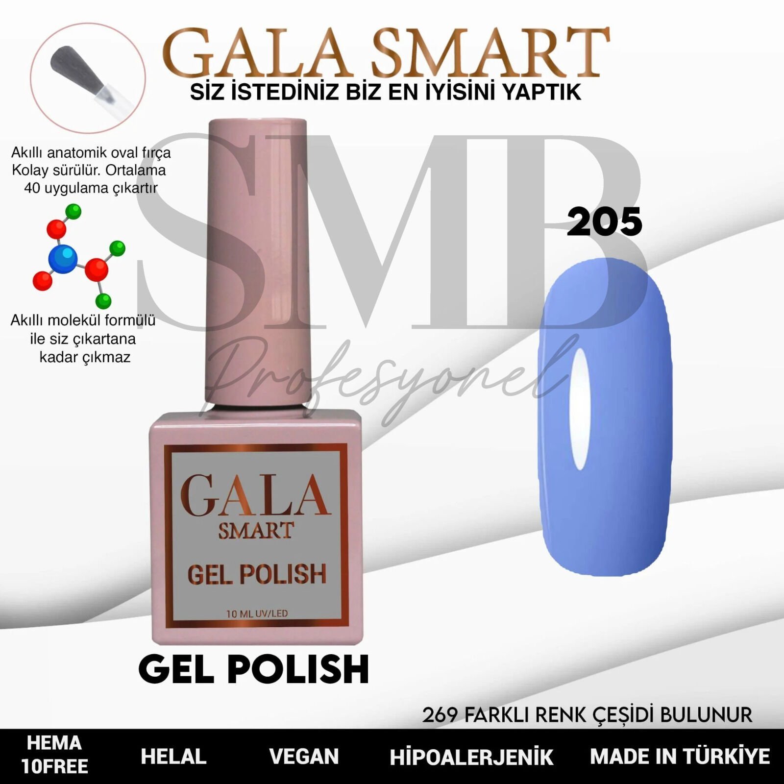 GALA SMART CLASSİC KALICI OJE 10 mle NO:205