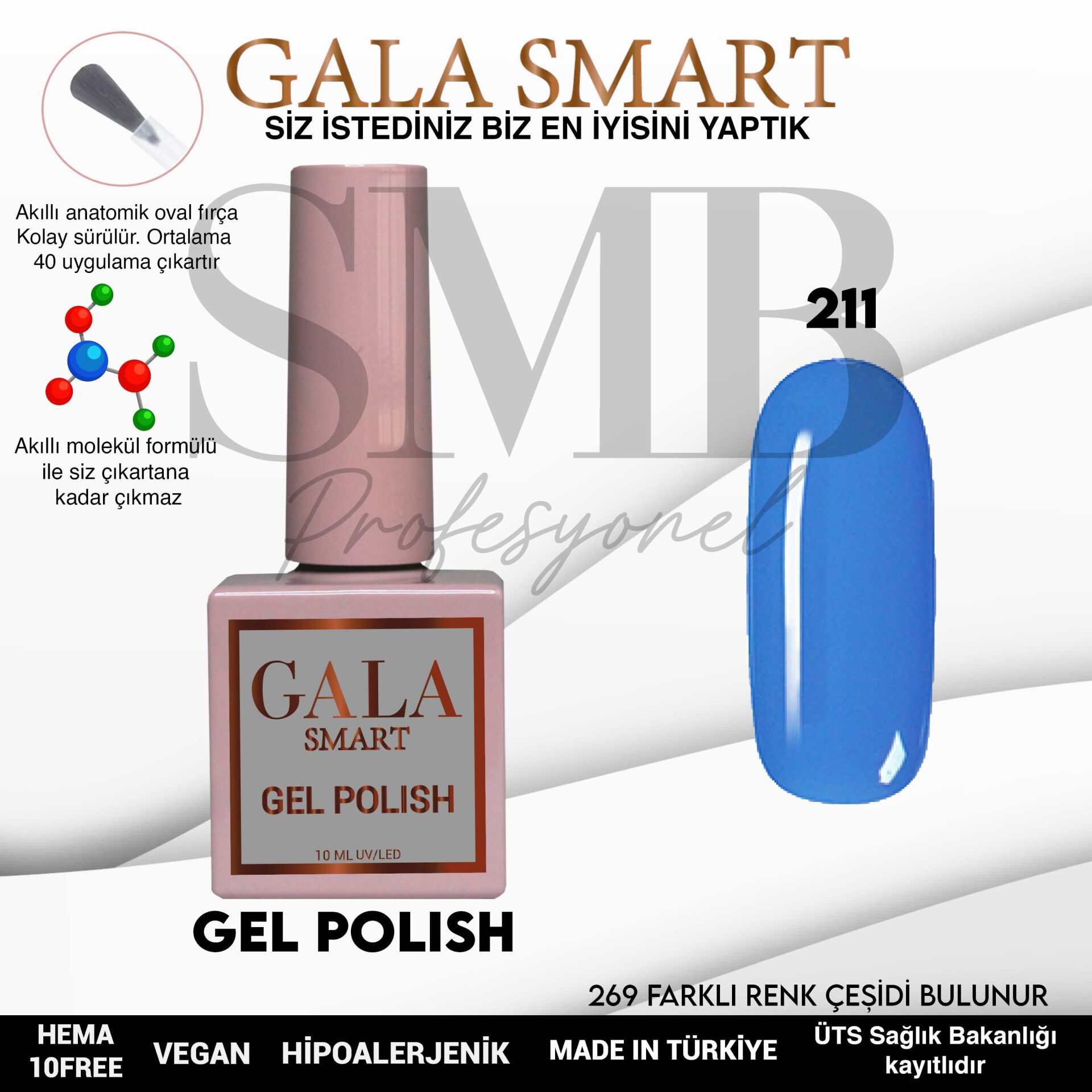 GALA SMART CLASSİC KALICI OJE 10 mle NO:211
