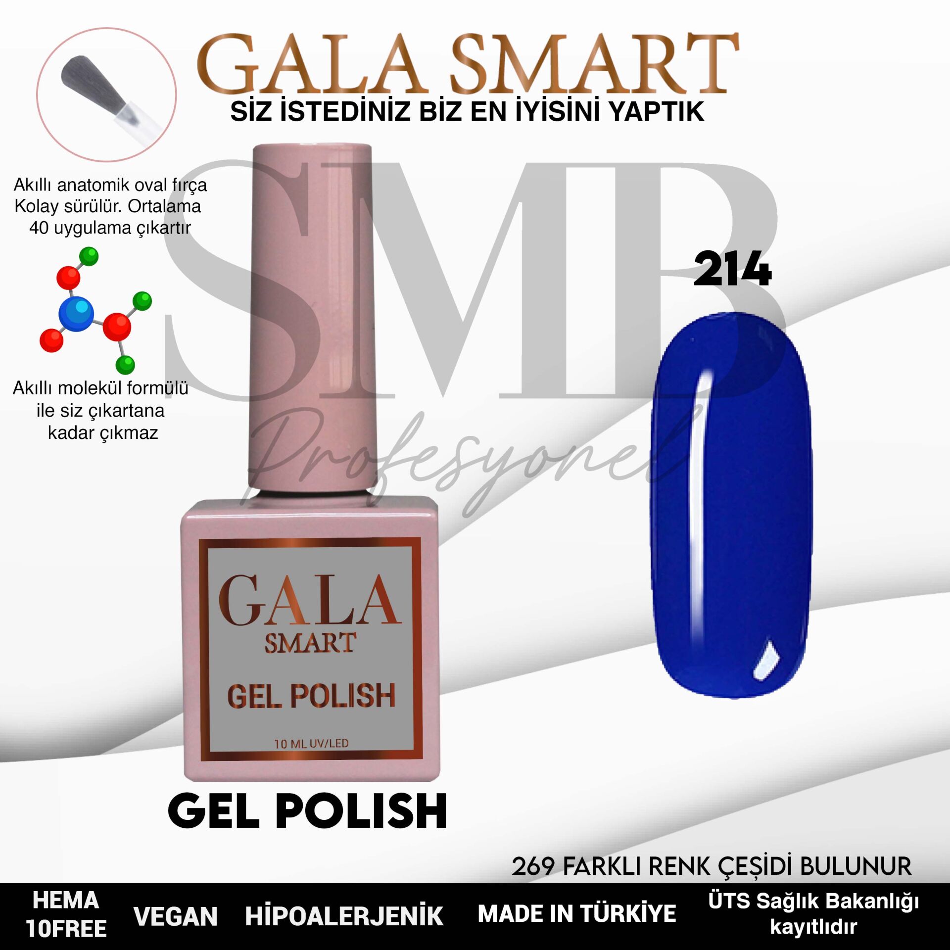 GALA SMART CLASSİC KALICI OJE 10 mle NO:214