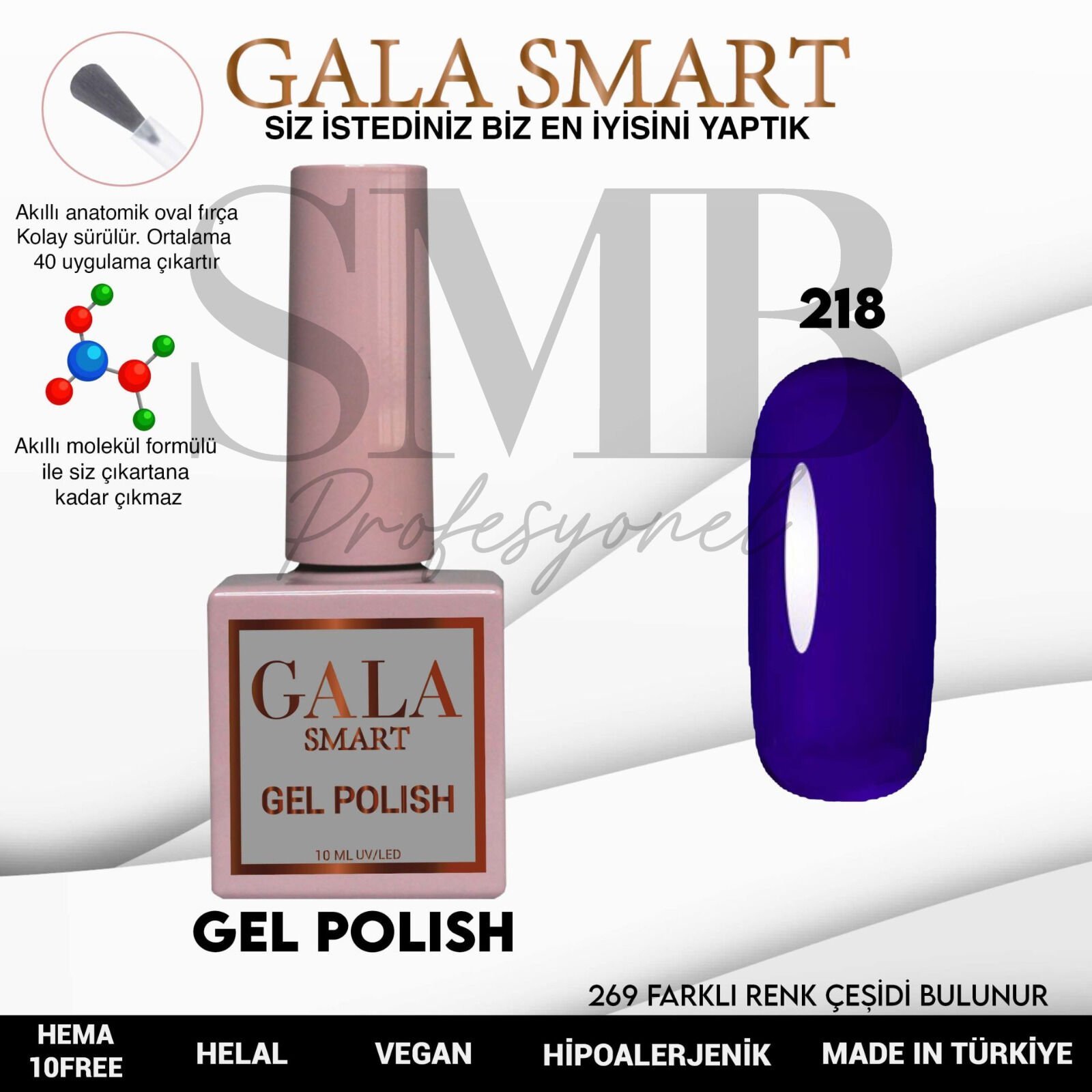 GALA SMART CLASSİC KALICI OJE 10 mle NO:218