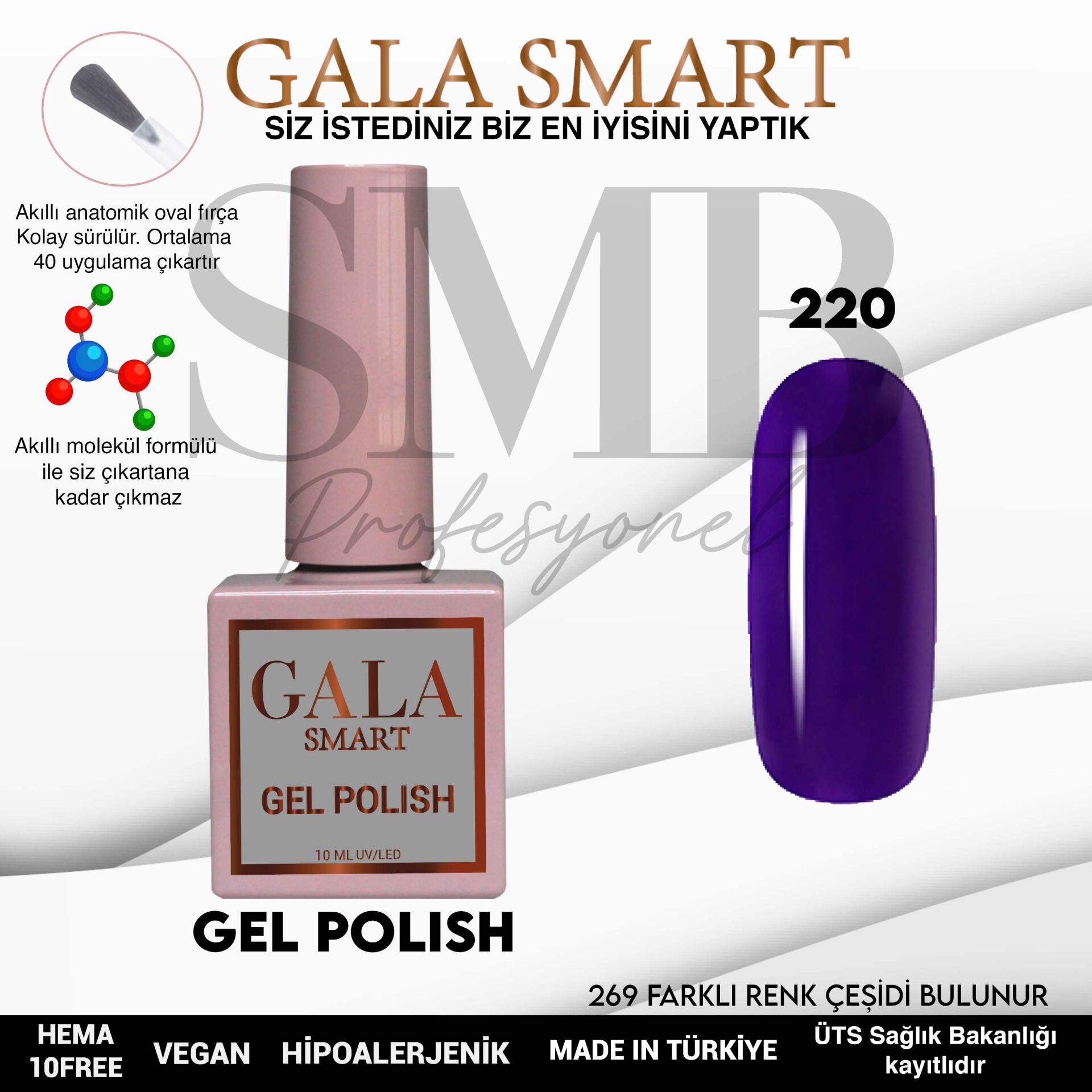 GALA SMART CLASSİC KALICI OJE 10 mle NO:220