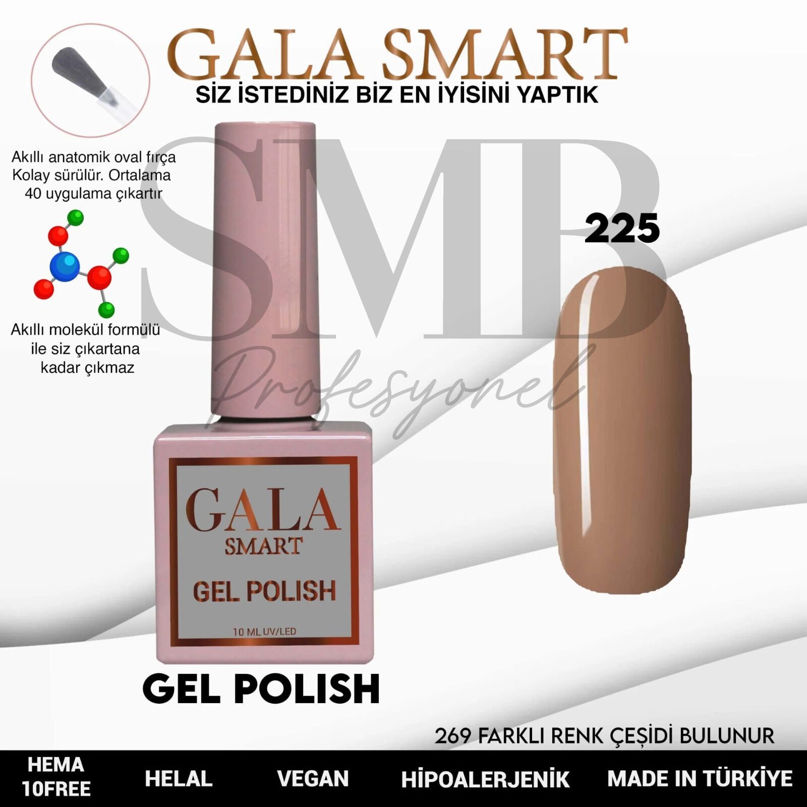 GALA SMART CLASSİC KALICI OJE 10 mle NO:225