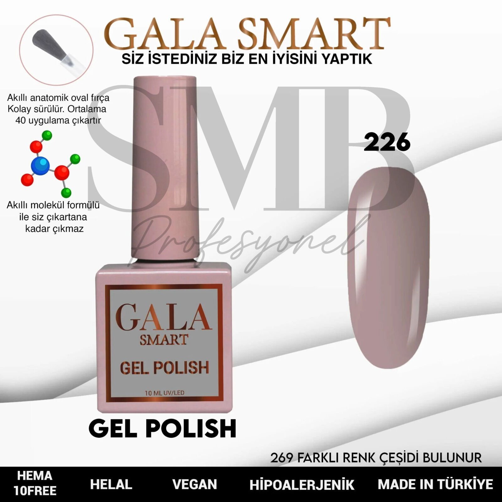 GALA SMART CLASSİC KALICI OJE 10 mle NO:226