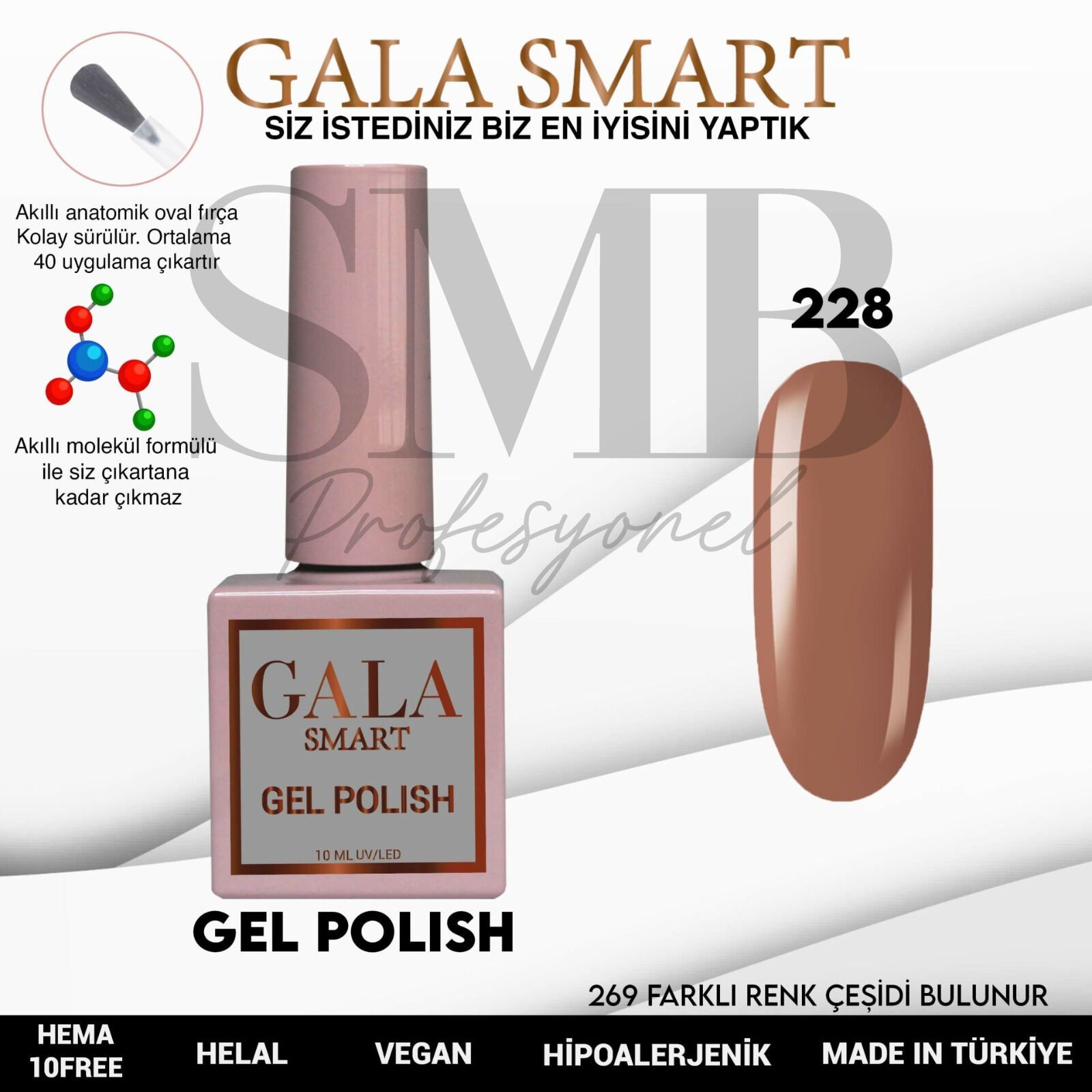GALA SMART CLASSİC KALICI OJE 10 mle NO:228