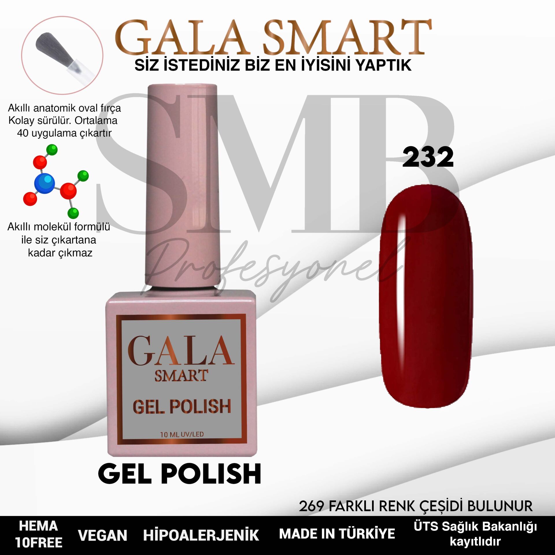 GALA SMART CLASSİC KALICI OJE 10 mle NO:232