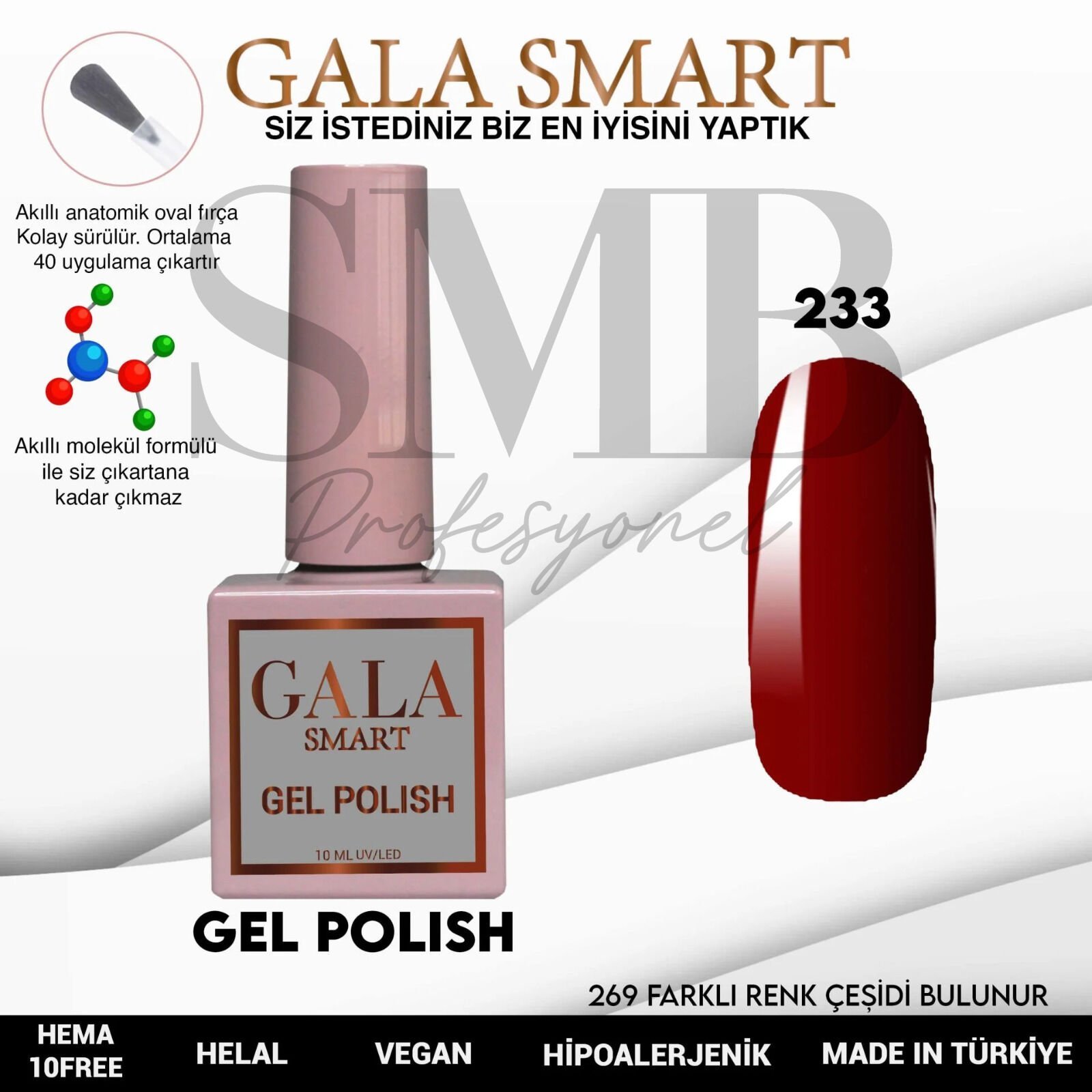 GALA SMART CLASSİC KALICI OJE 10 mle NO:233