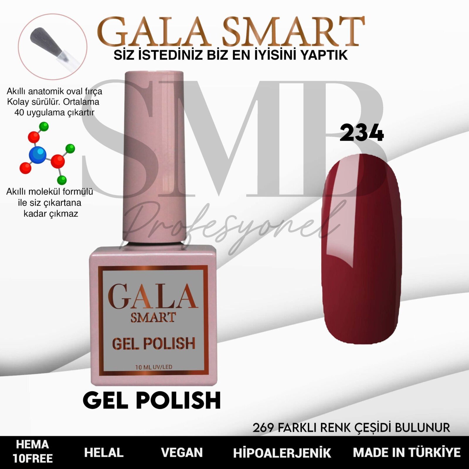 GALA SMART CLASSİC KALICI OJE 10 mle NO:234