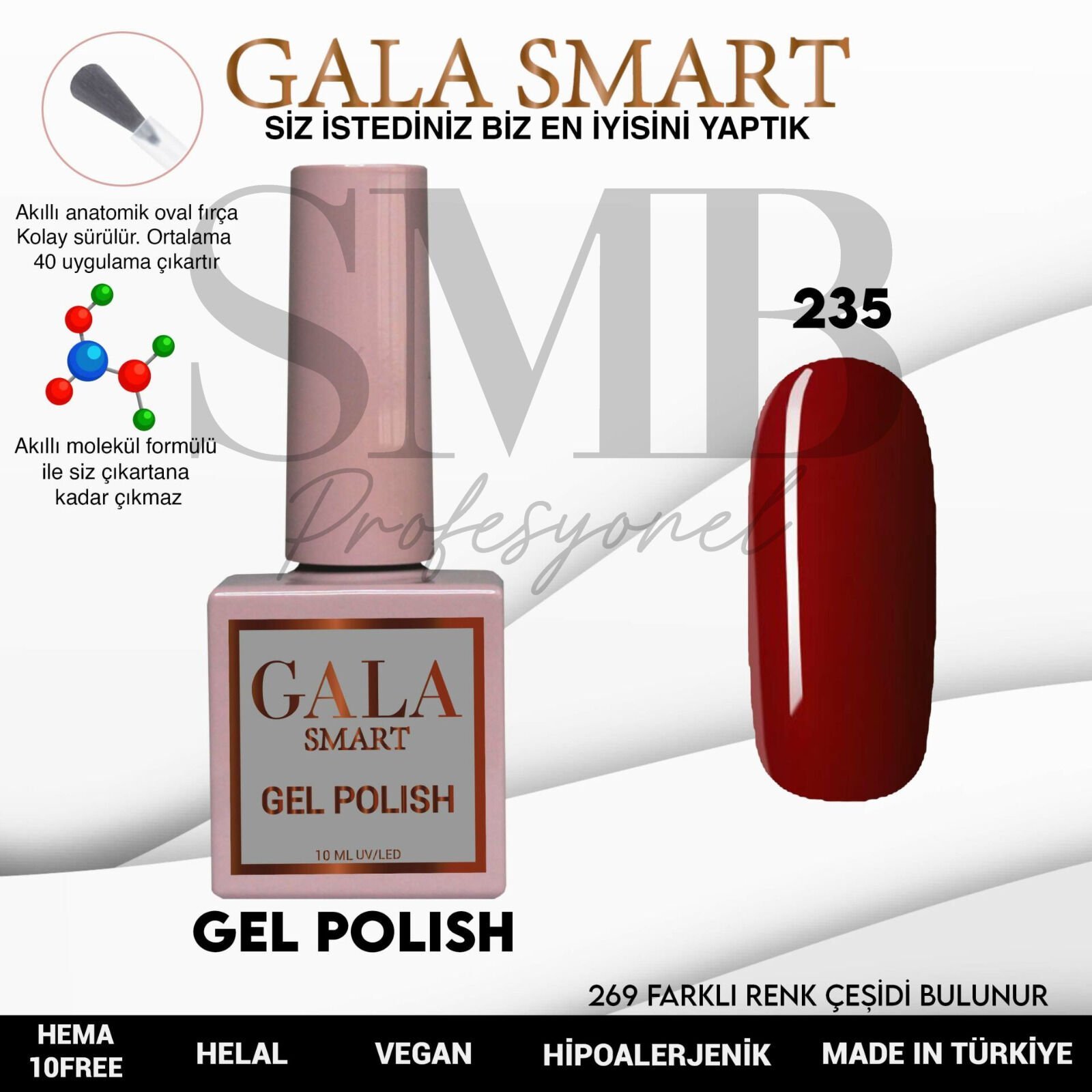 GALA SMART CLASSİC KALICI OJE 10 mle NO:235