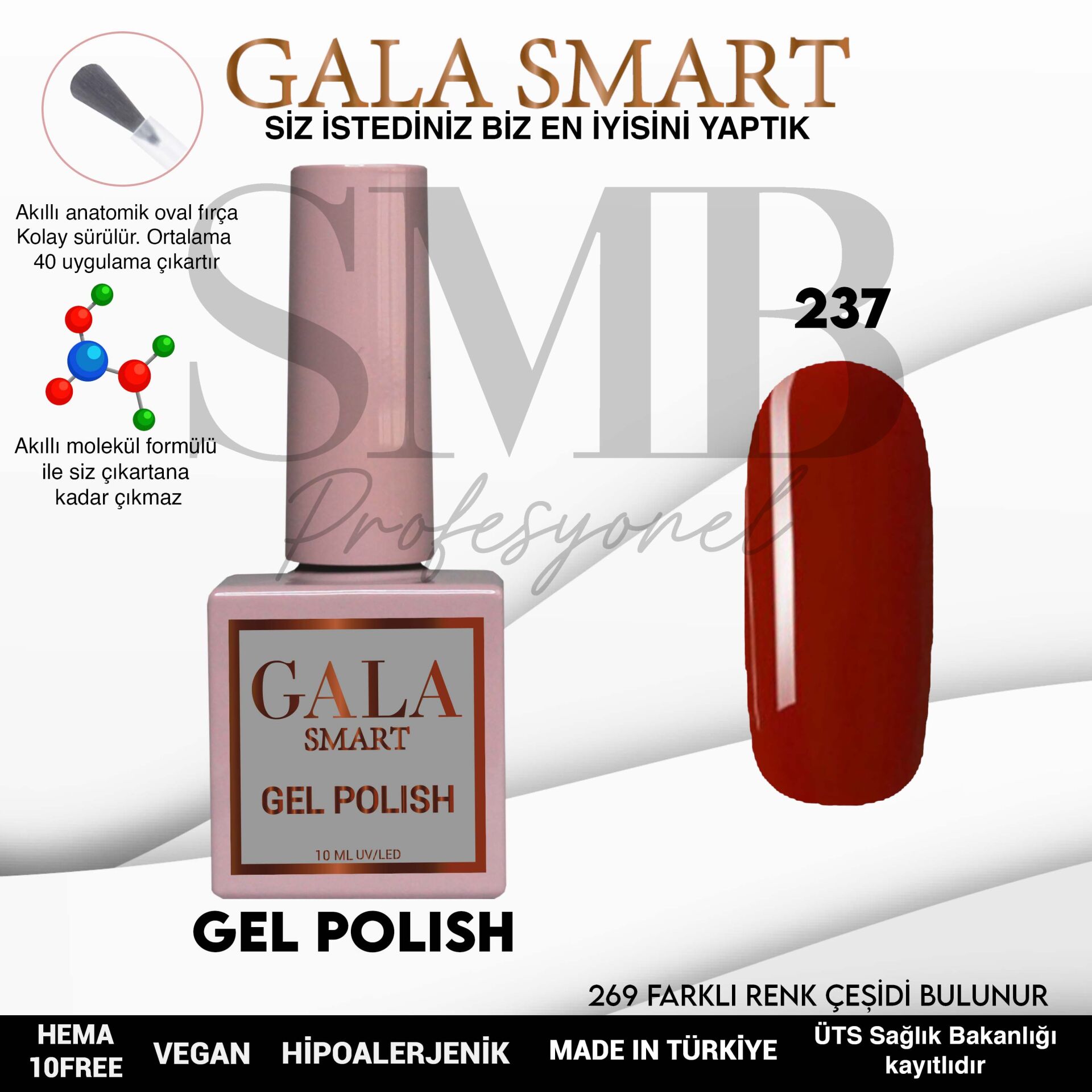 GALA SMART CLASSİC KALICI OJE 10 mle NO:237