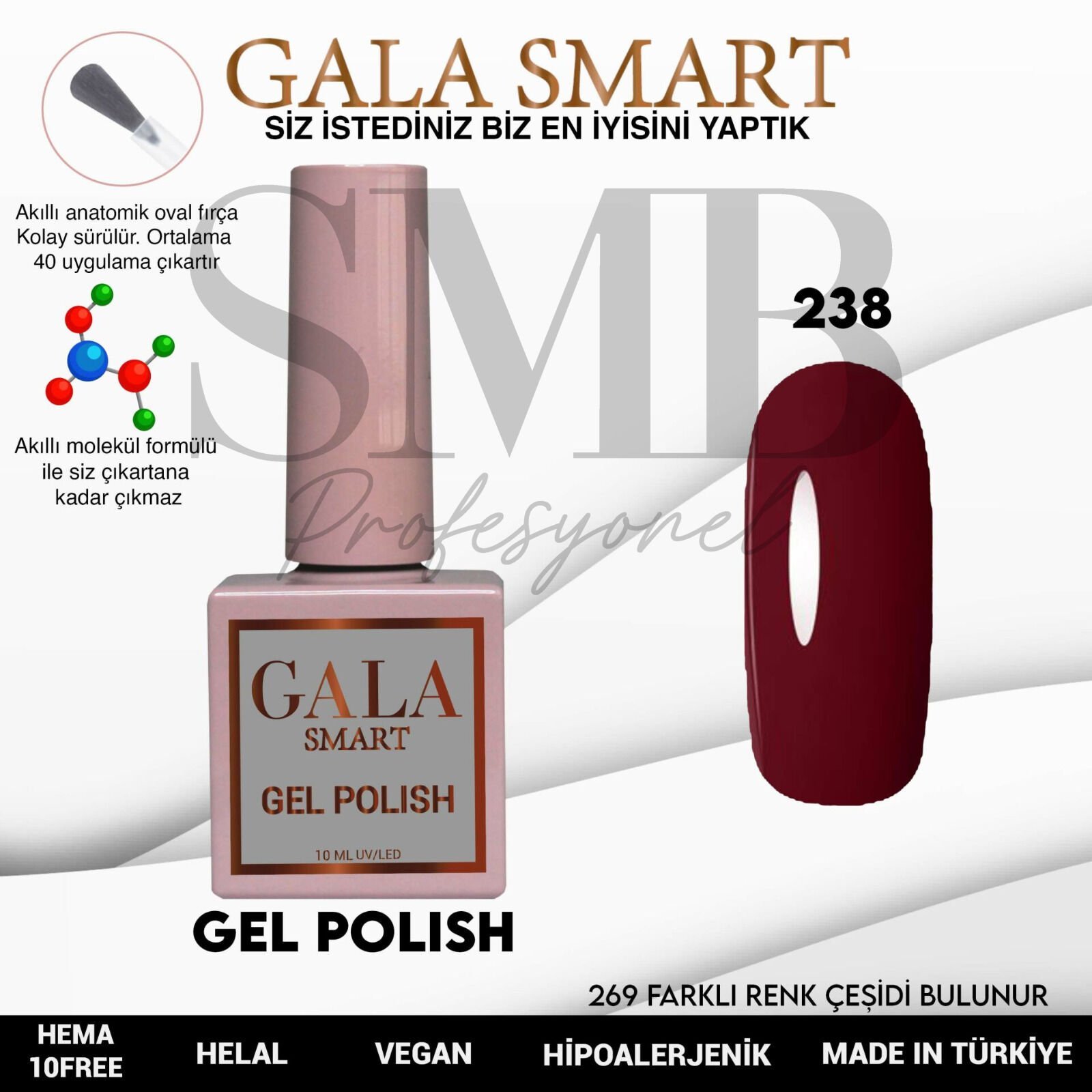 GALA SMART CLASSİC KALICI OJE 10 mle NO:238