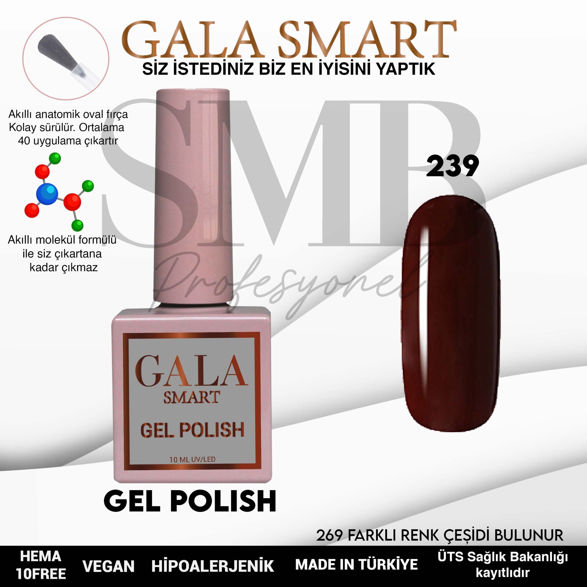 GALA SMART CLASSİC KALICI OJE 10 mle NO:239
