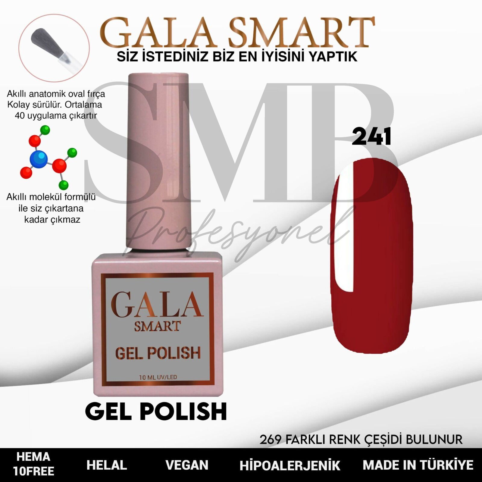 GALA SMART CLASSİC KALICI OJE 10 mle NO:241