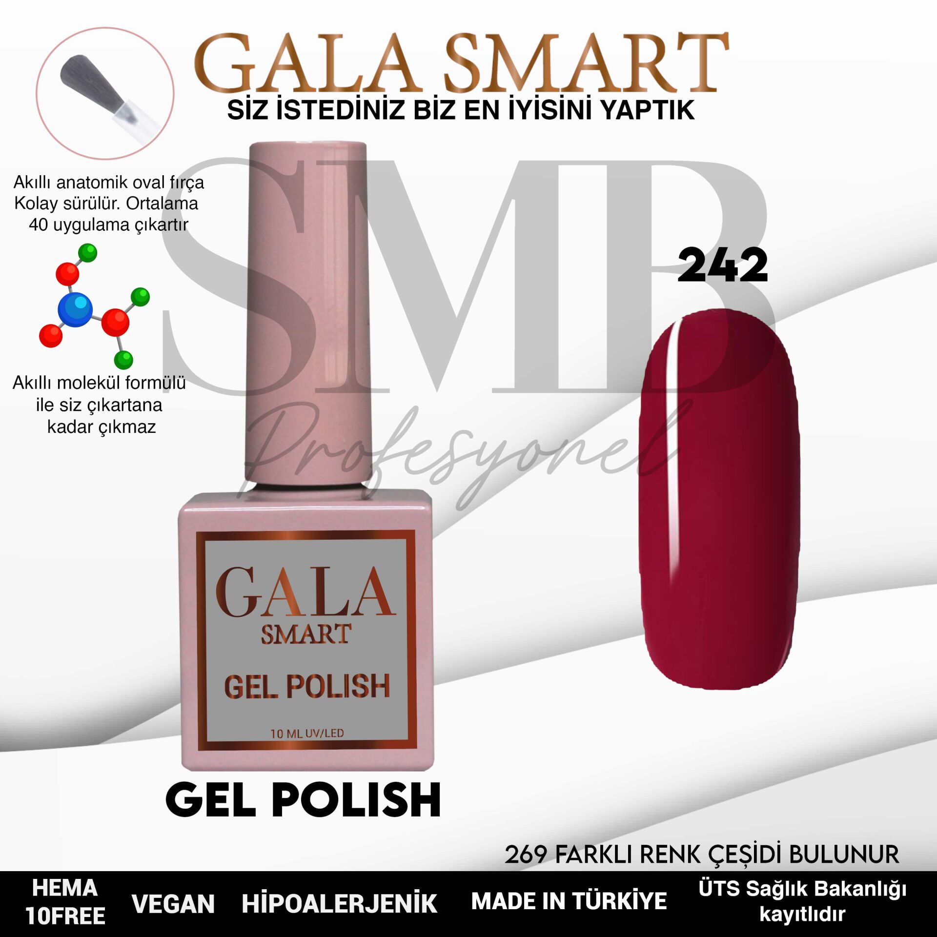 GALA SMART CLASSİC KALICI OJE 10 mle NO:242