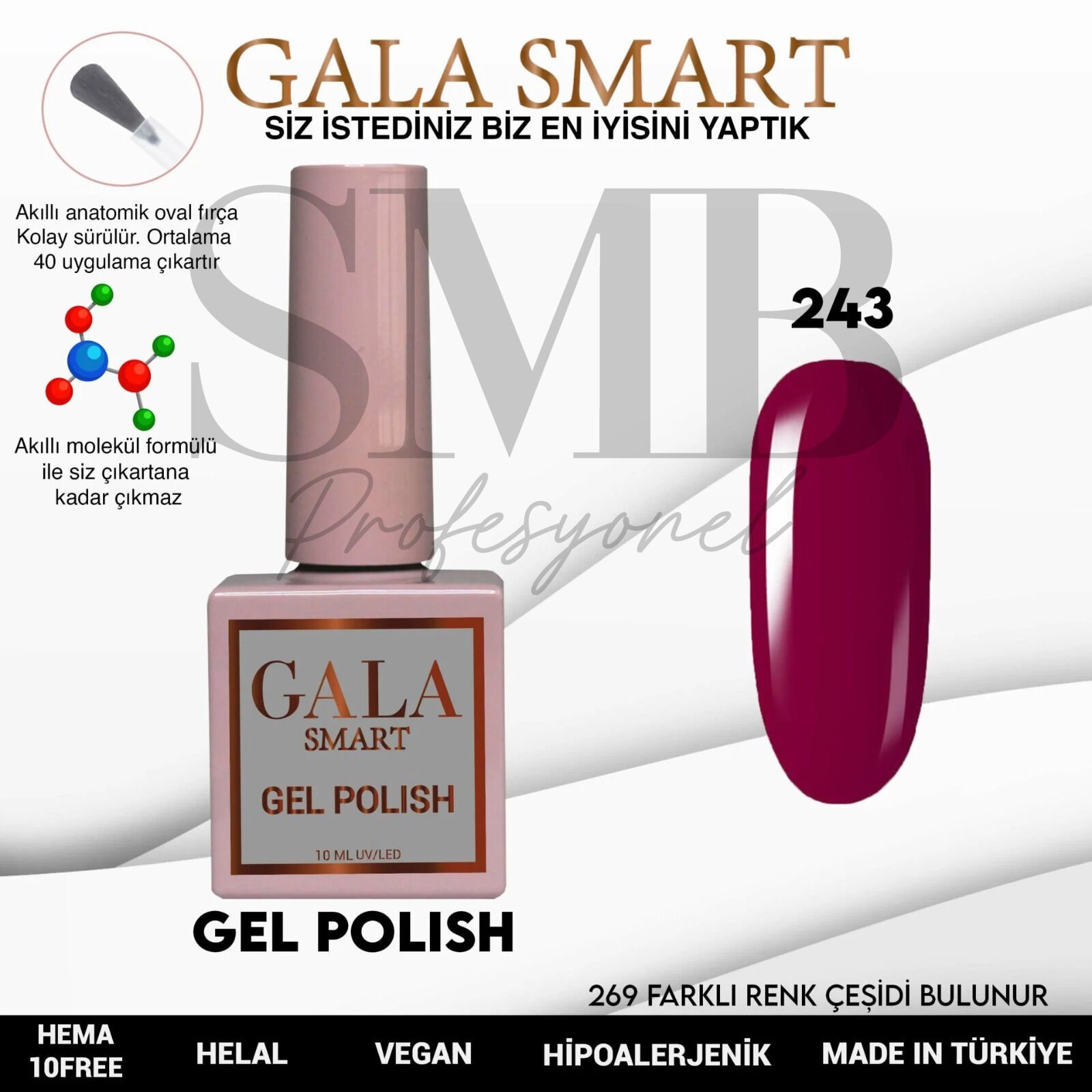 GALA SMART CLASSİC KALICI OJE 10 mle NO:243