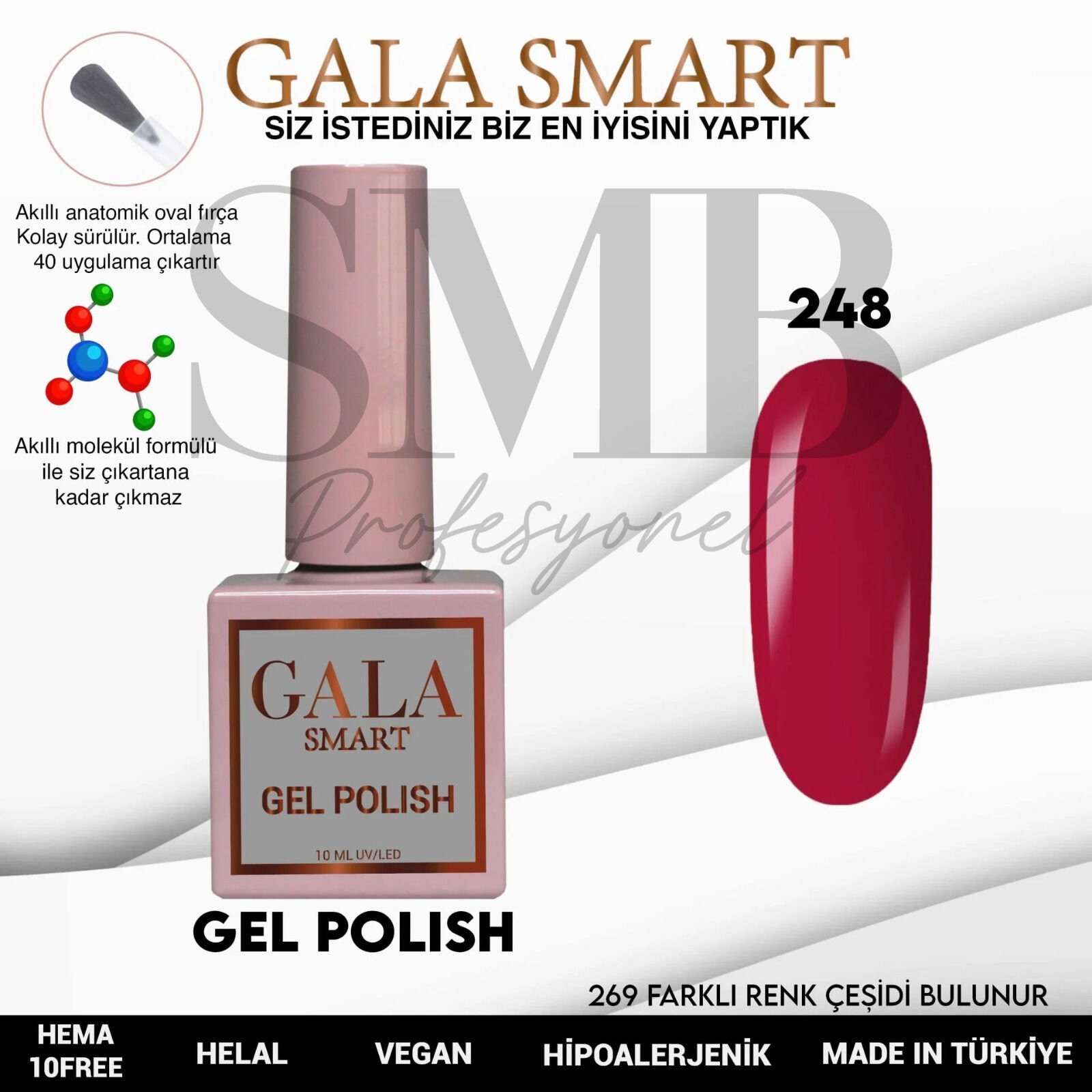 GALA SMART CLASSİC KALICI OJE 10 mle NO:248