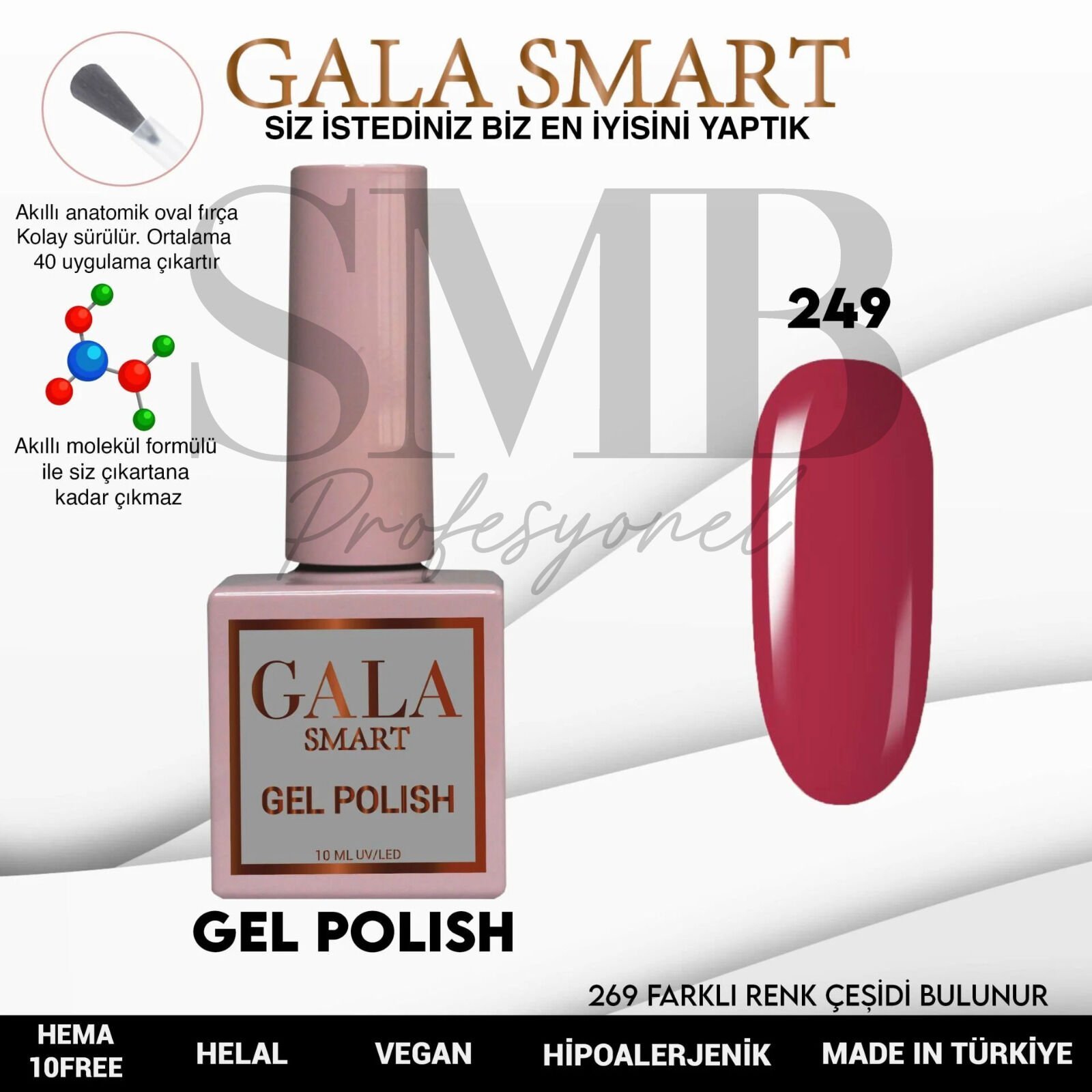 GALA SMART CLASSİC KALICI OJE 10 mle NO:249