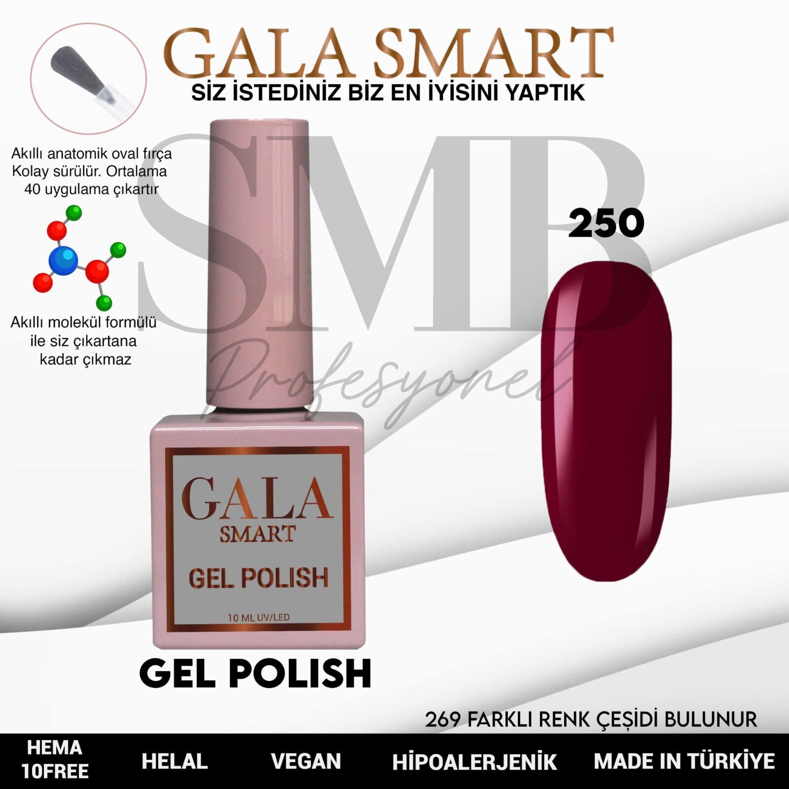 GALA SMART CLASSİC KALICI OJE 10 mle NO:250