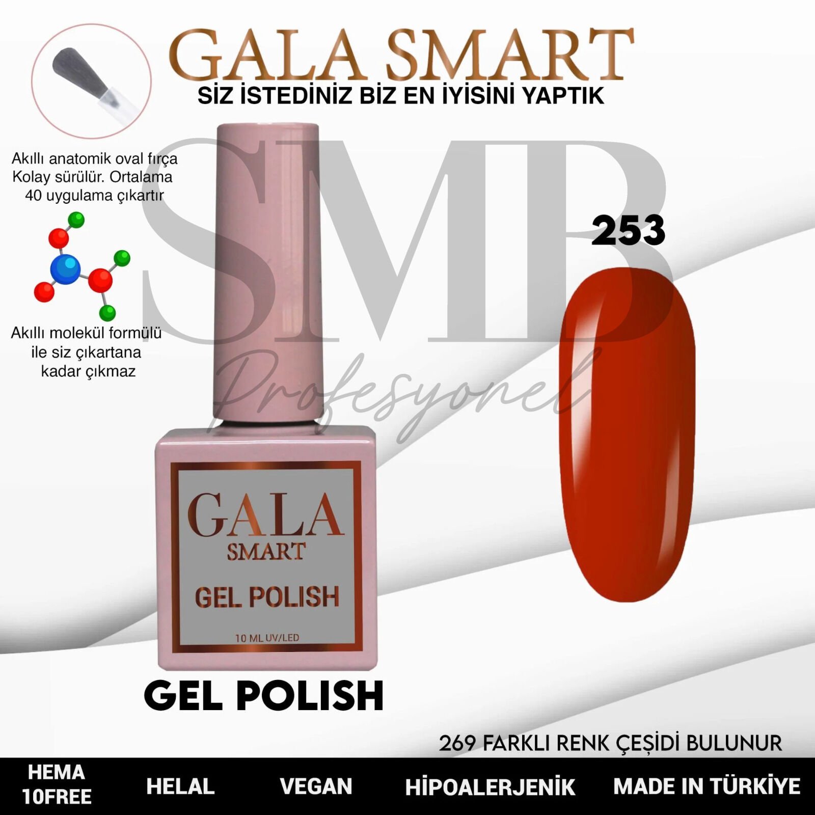 GALA SMART CLASSİC KALICI OJE 10 mle NO:253