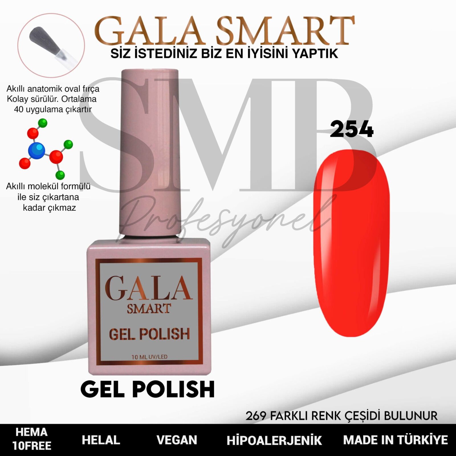 GALA SMART CLASSİC KALICI OJE 10 mle NO:254