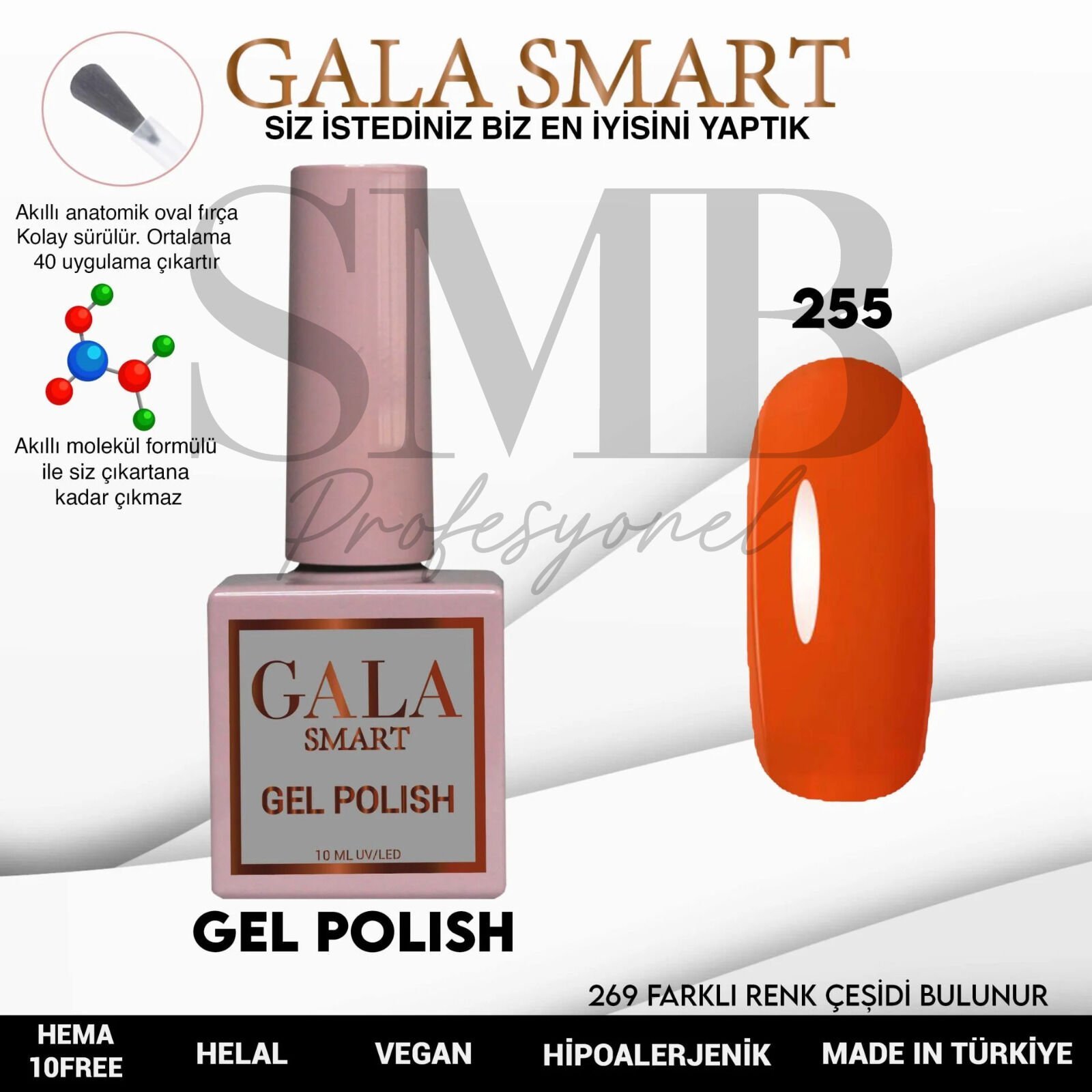 GALA SMART CLASSİC KALICI OJE 10 mle NO:255