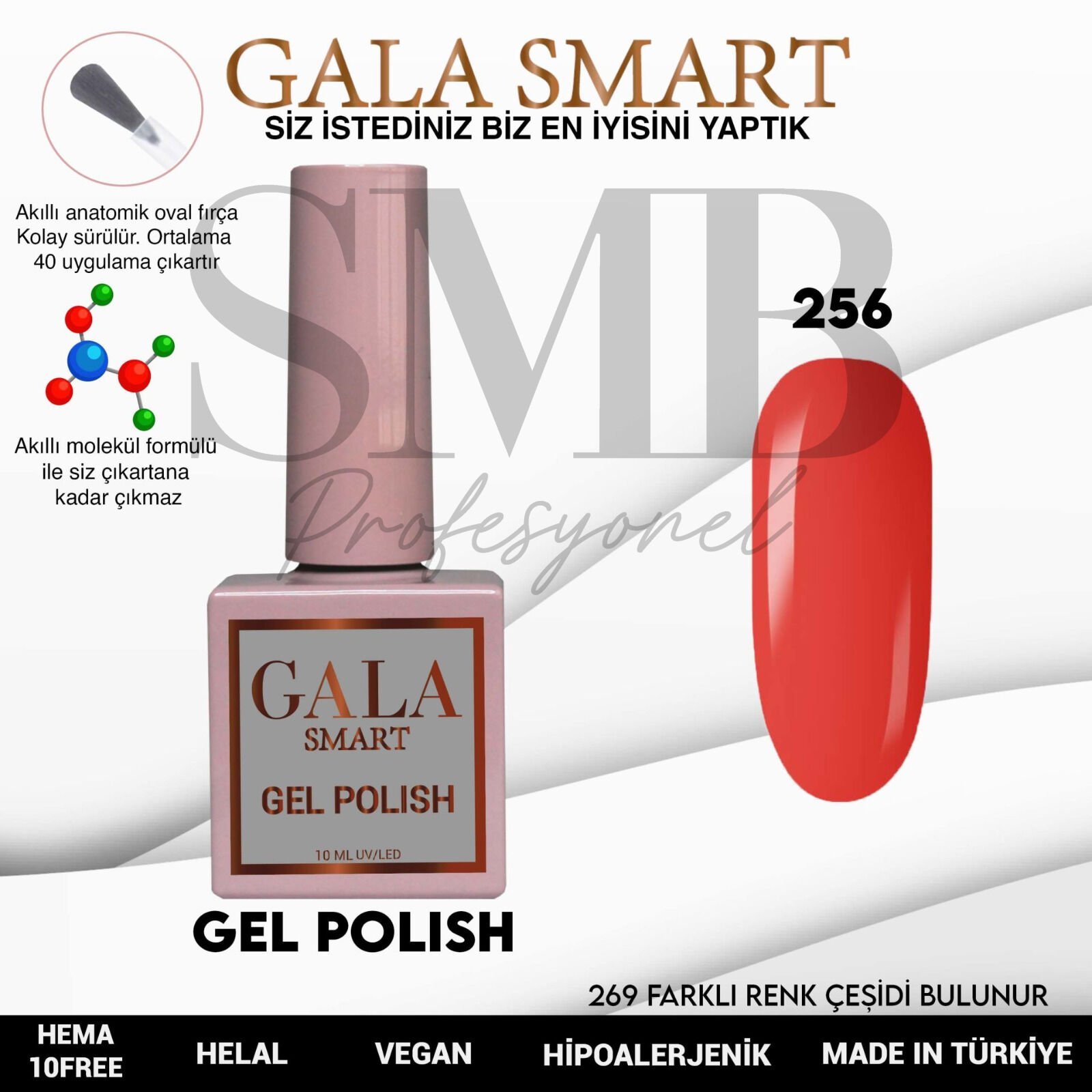 GALA SMART CLASSİC KALICI OJE 10 mle NO:256