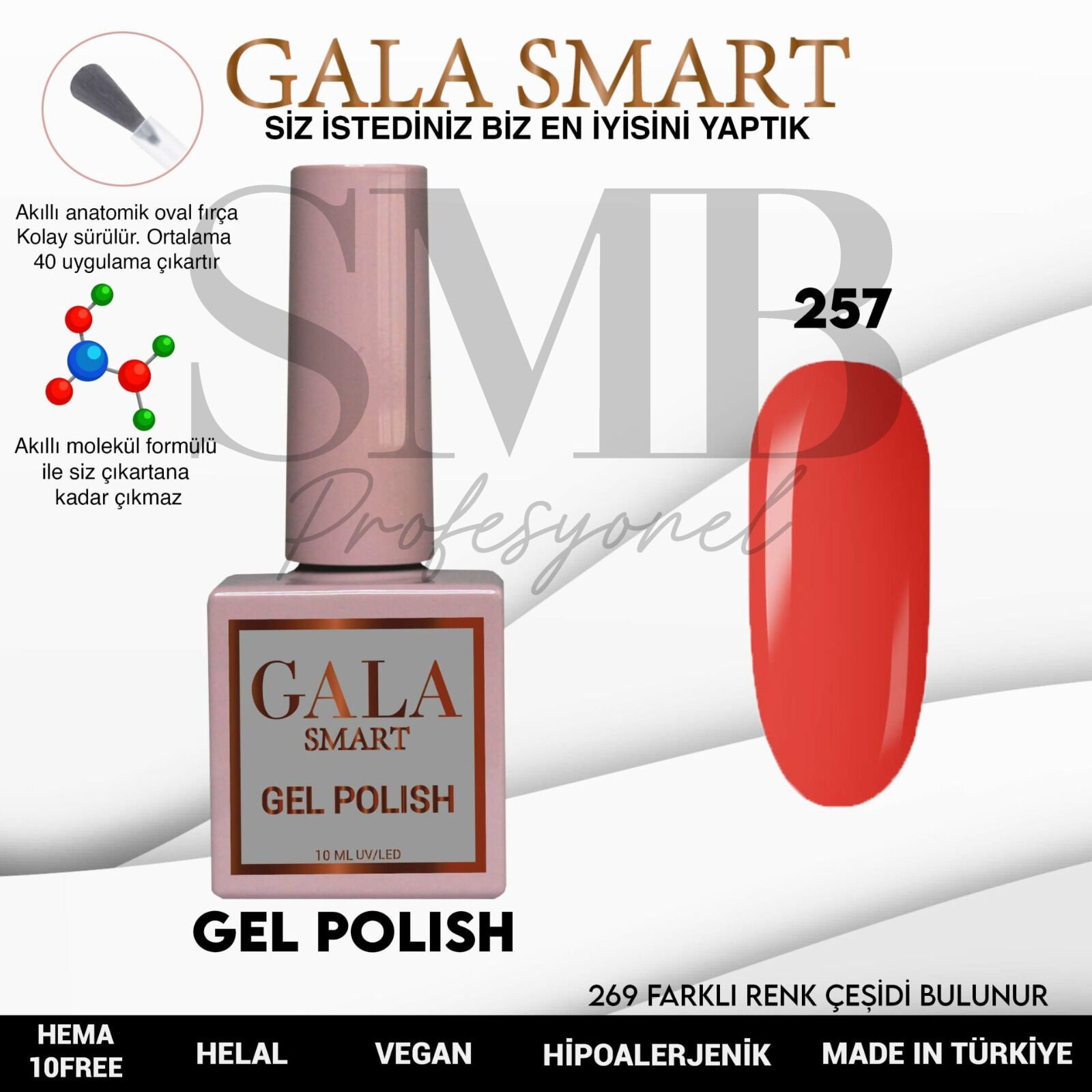 GALA SMART CLASSİC KALICI OJE 10 mle NO:257