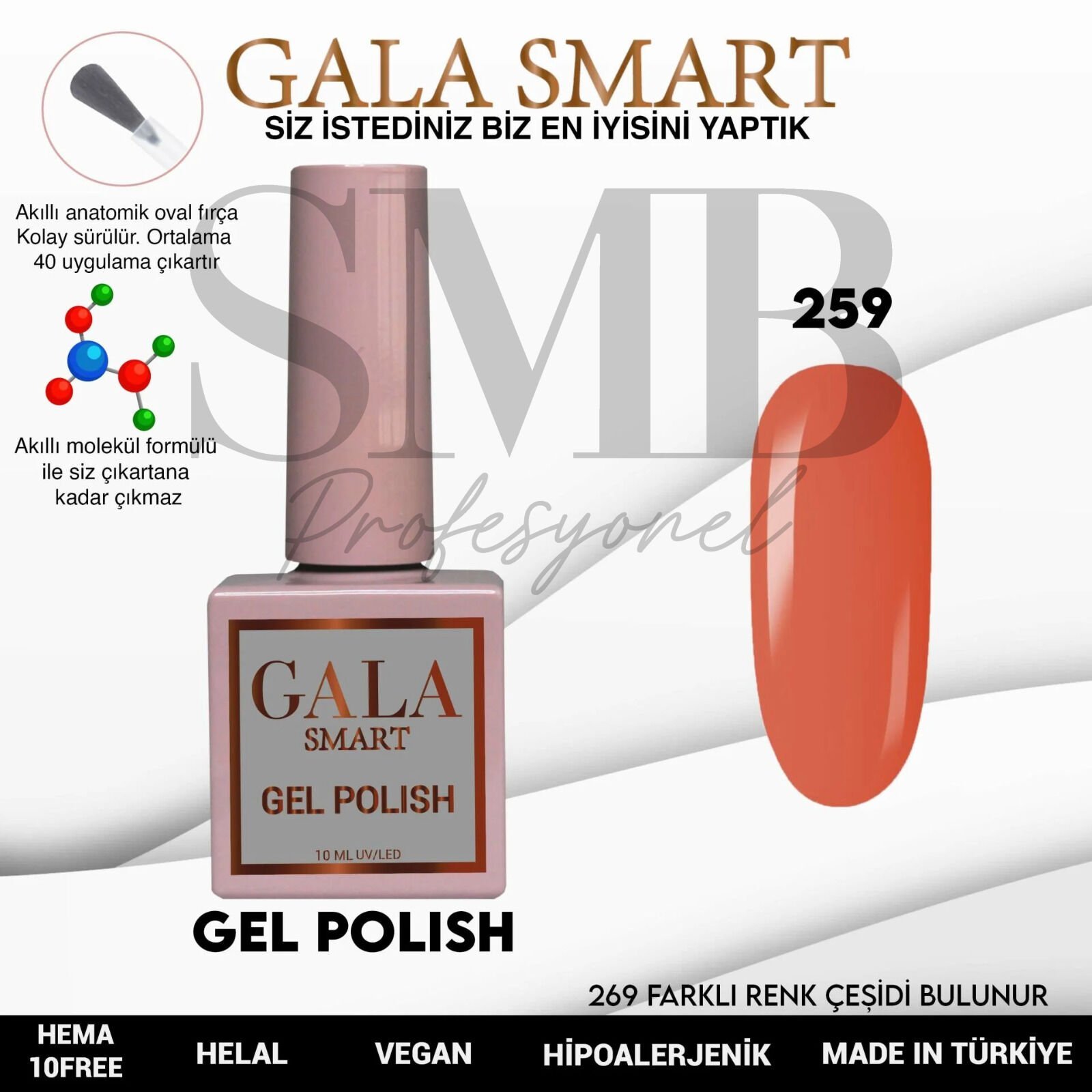 GALA SMART CLASSİC KALICI OJE 10 mle NO:259