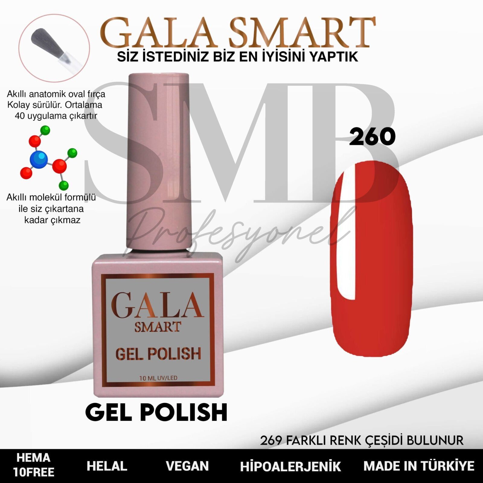 GALA SMART CLASSİC KALICI OJE 10 mle NO:260