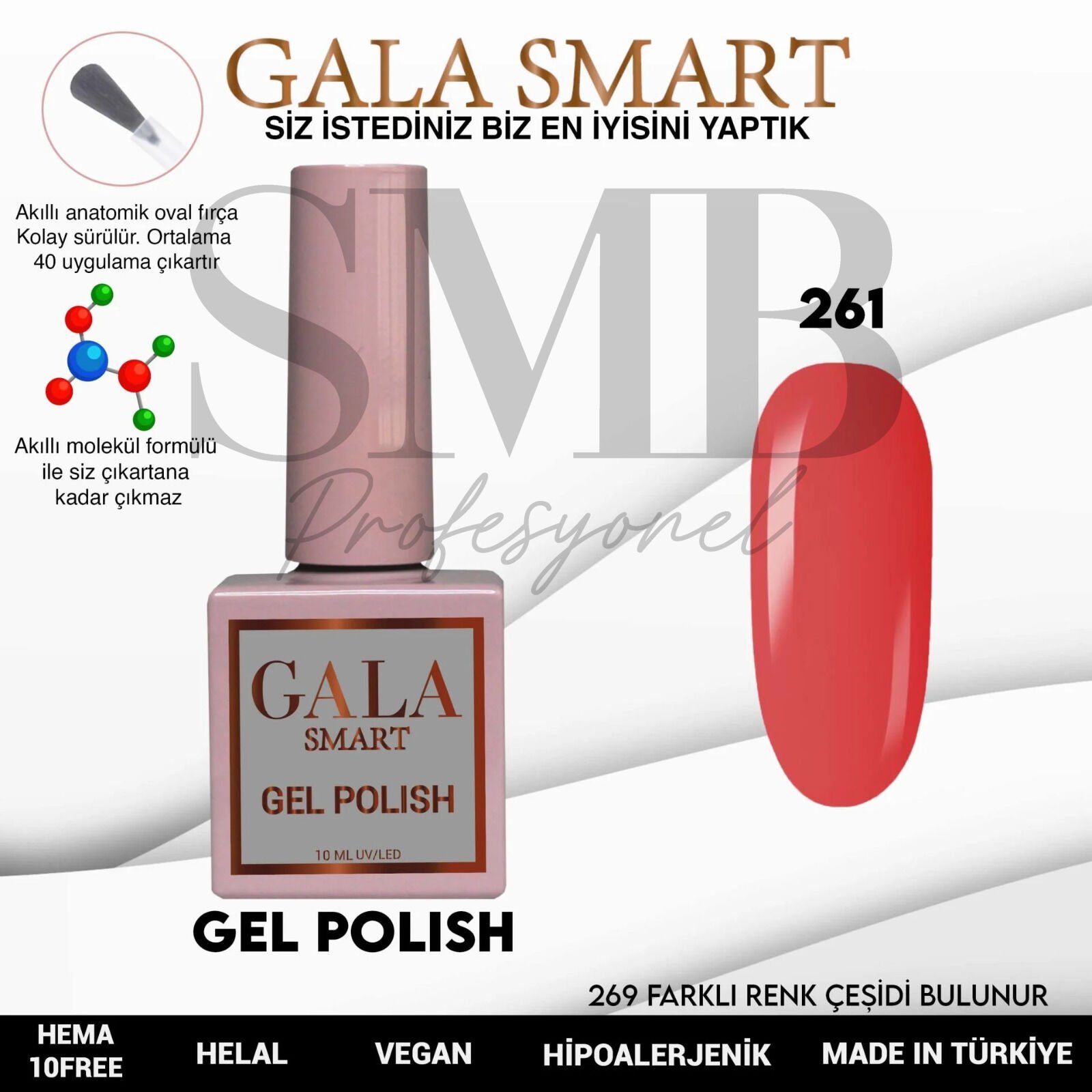 GALA SMART CLASSİC KALICI OJE 10 mle NO:261