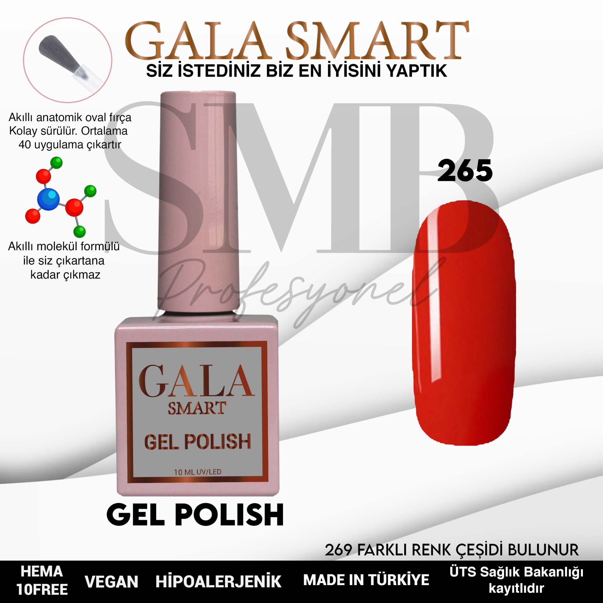 GALA SMART CLASSİC KALICI OJE 10 mle NO:265
