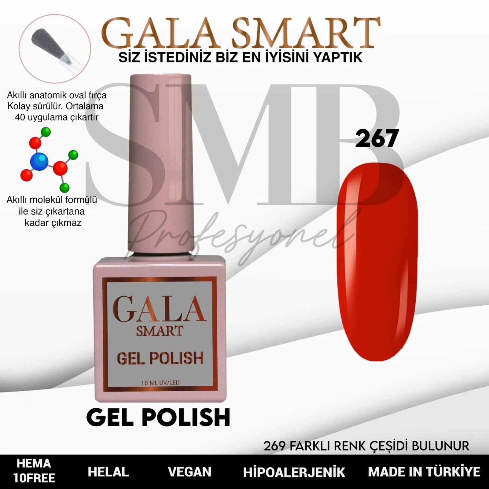 GALA SMART CLASSİC KALICI OJE 10 mle NO:267