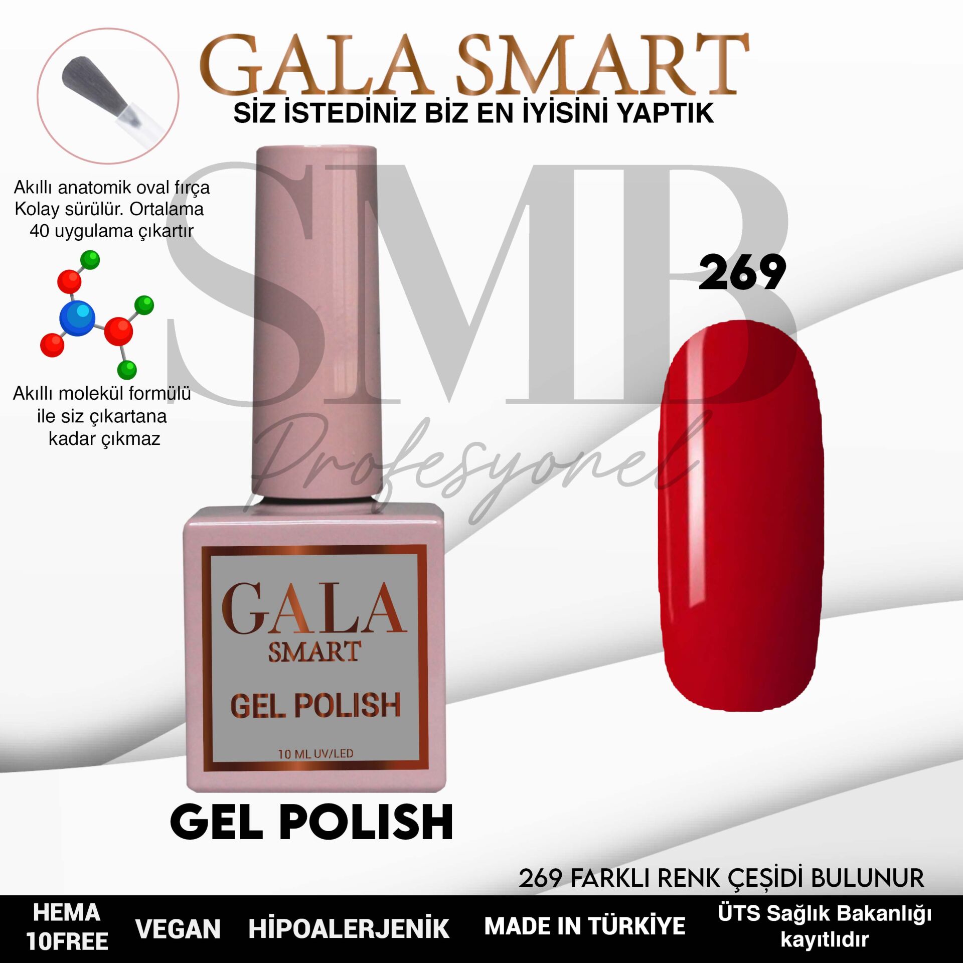 GALA SMART CLASSİC KALICI OJE 10 mle NO:269