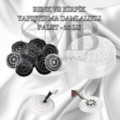 KİRPİK YAPIŞTIRMA DAMLALIKLI PALET - 10 LU