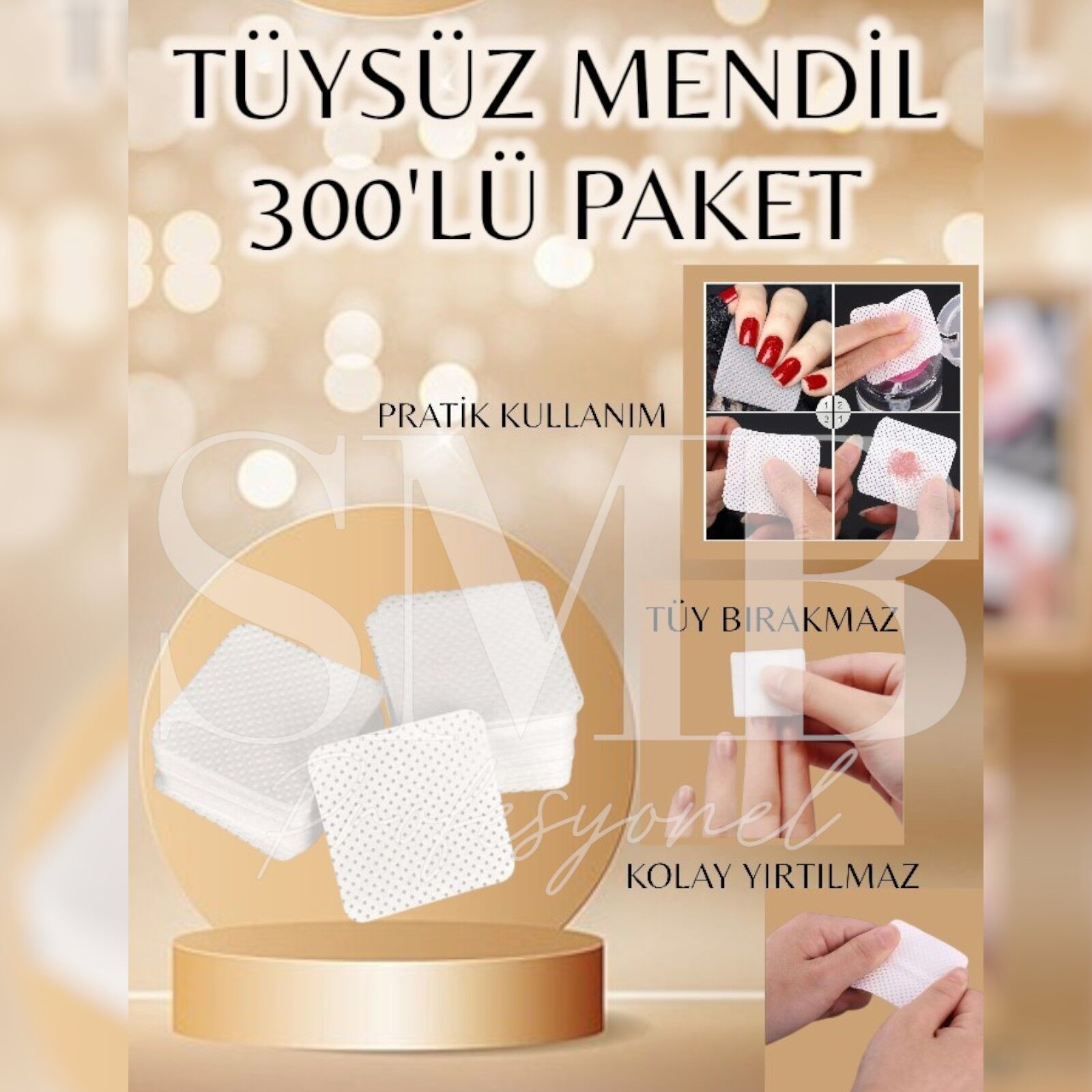 TÜYSÜZ MENDİL 300'LÜ