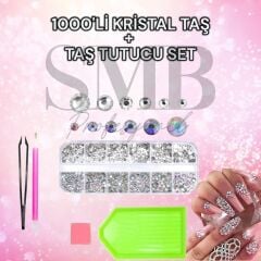 TAŞ TUTUCU SET + 1000 Lİ CRYSTAL TAŞ