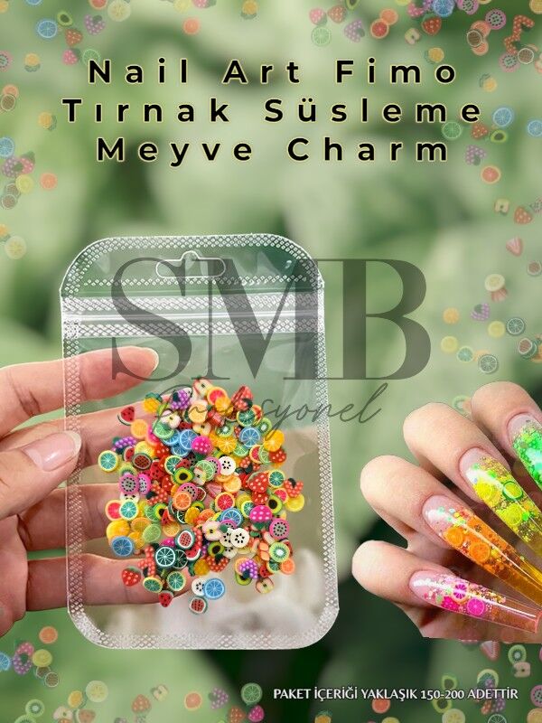 FİMO MEYVE FİGÜR TIRNAK SÜSLEME