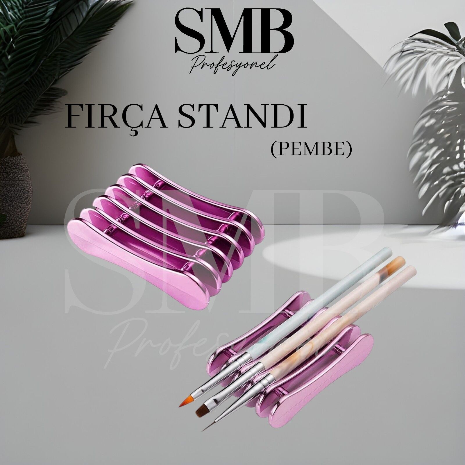 FIRÇA STAND - PEMBE