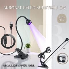 AKROBAT UVLED KURUTUCU 5W - RENK: SİYAH