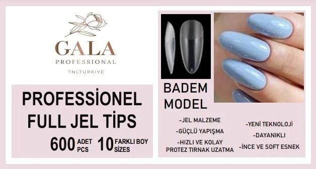 SOFT JEL TİPS 600 LÜ PAKET - BADEM MODEL