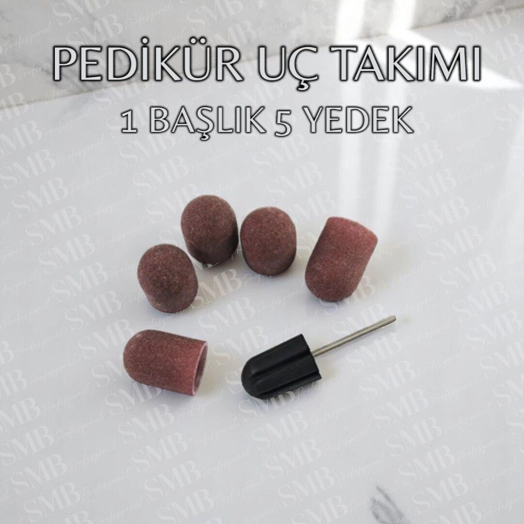 PEDİKÜR UÇ TAKIMI - 1 ANA UÇ + 5 TÖRPÜ UÇ