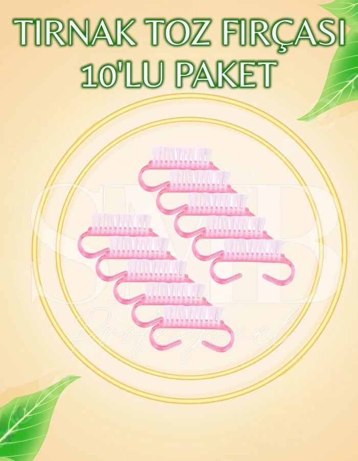 TIRNAK TOZ FIRÇASI 10'LU