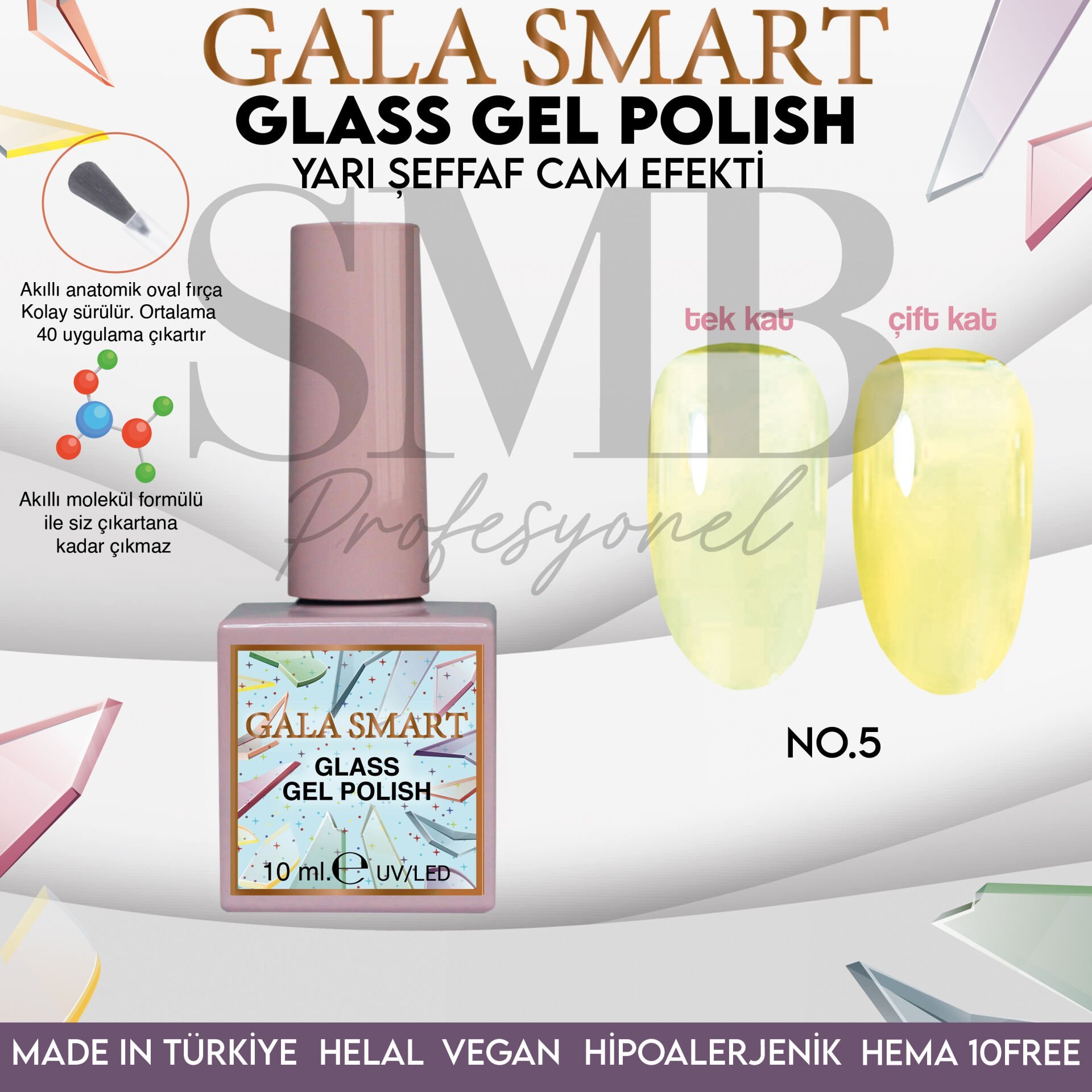 GALA SMART GLASS KALICI OJE 10 mle NO:05
