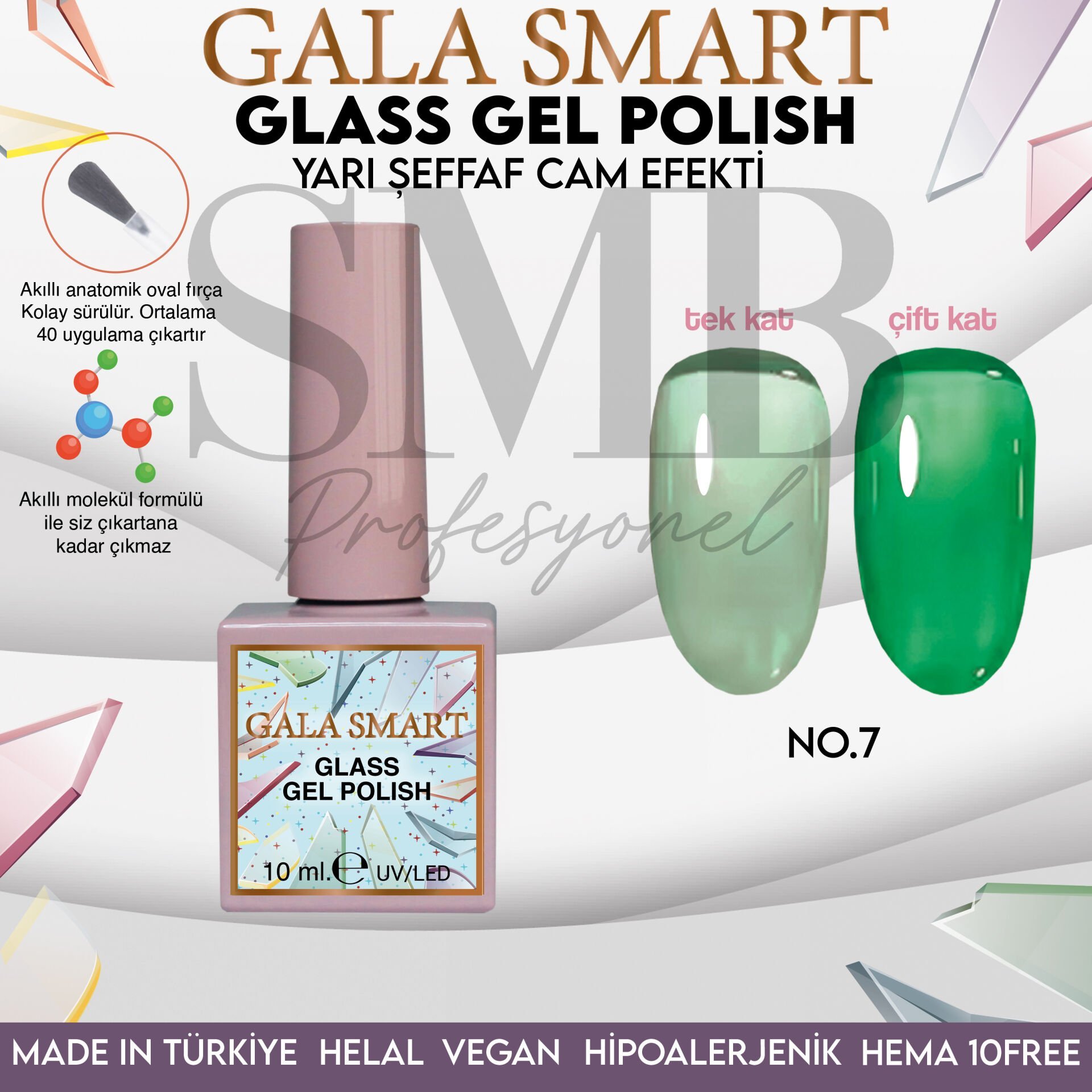 GALA SMART GLASS KALICI OJE 10 mle NO:07