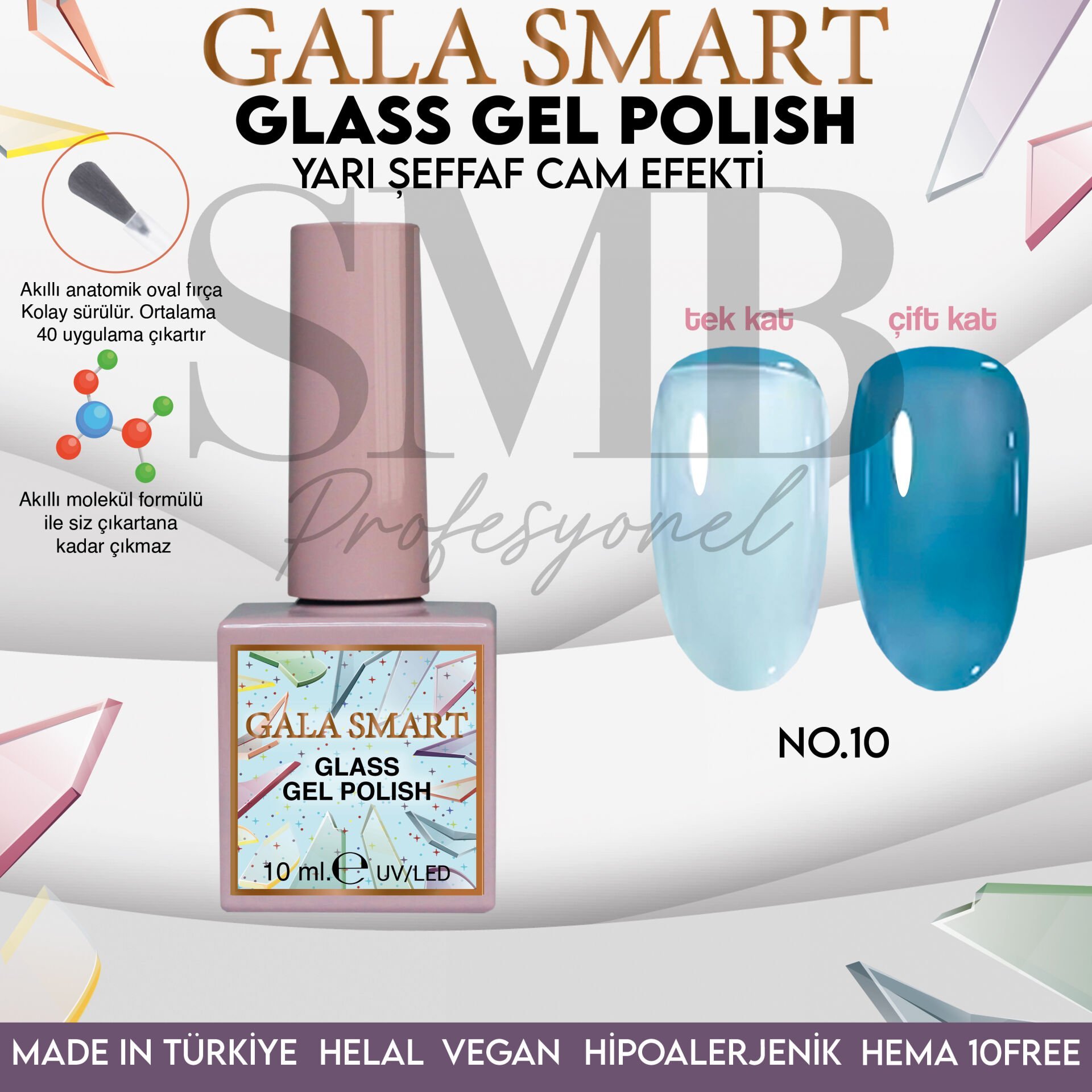 GALA SMART GLASS KALICI OJE 10 mle NO:10