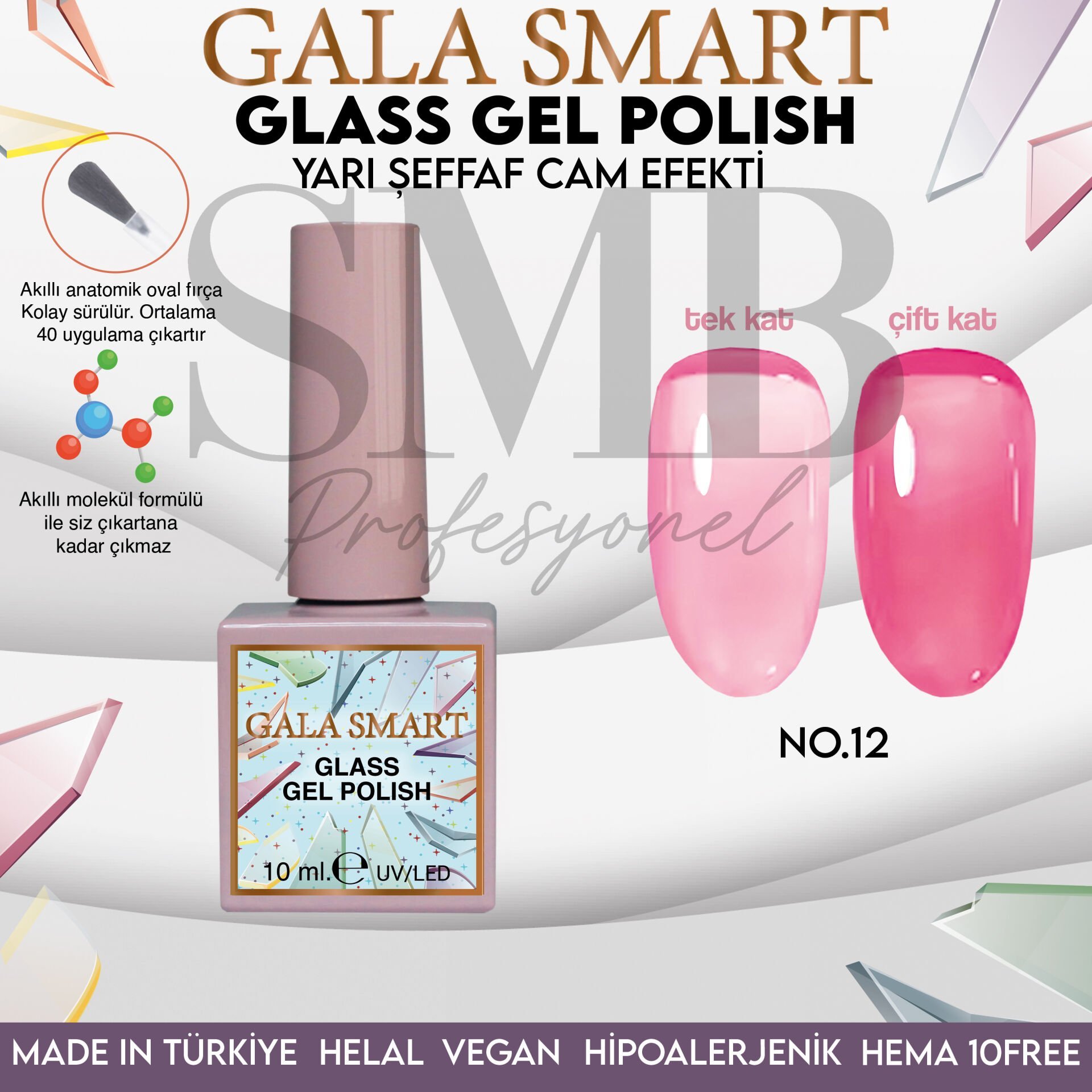 GALA SMART GLASS KALICI OJE 10 mle NO:12