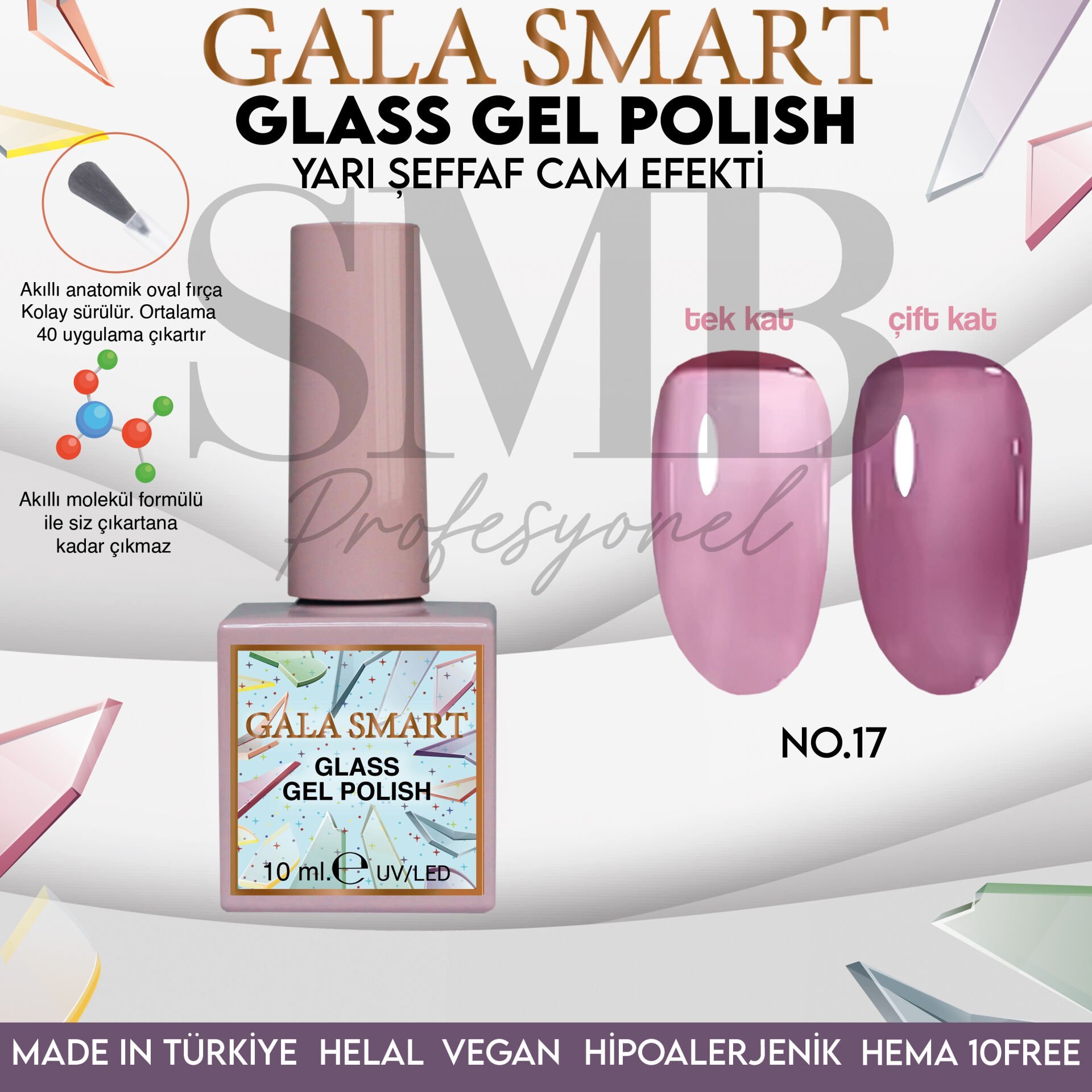 GALA SMART GLASS KALICI OJE 10 mle NO:17
