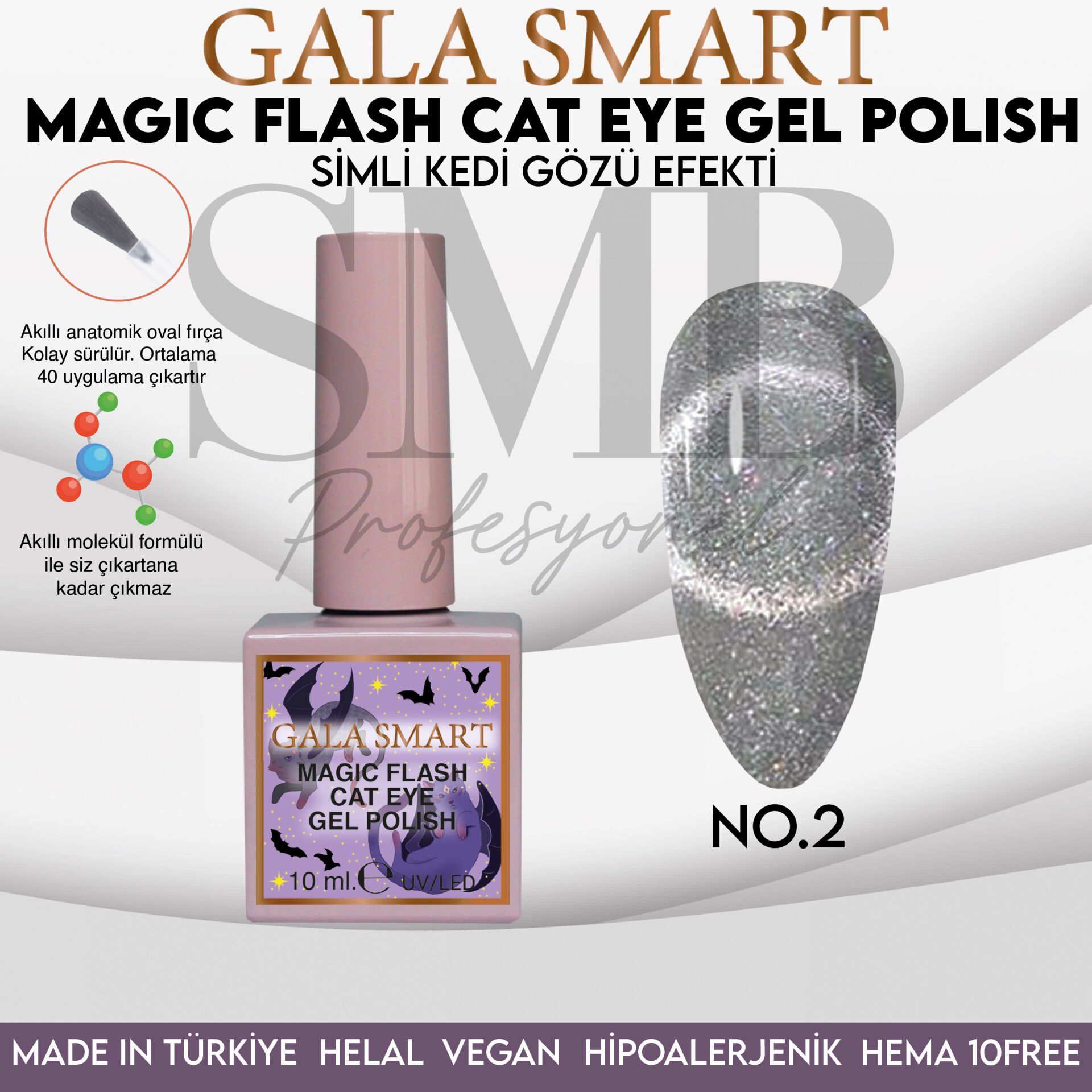 MAGIC FLASH CAT EYE GEL POLISH 10 ML NO:02