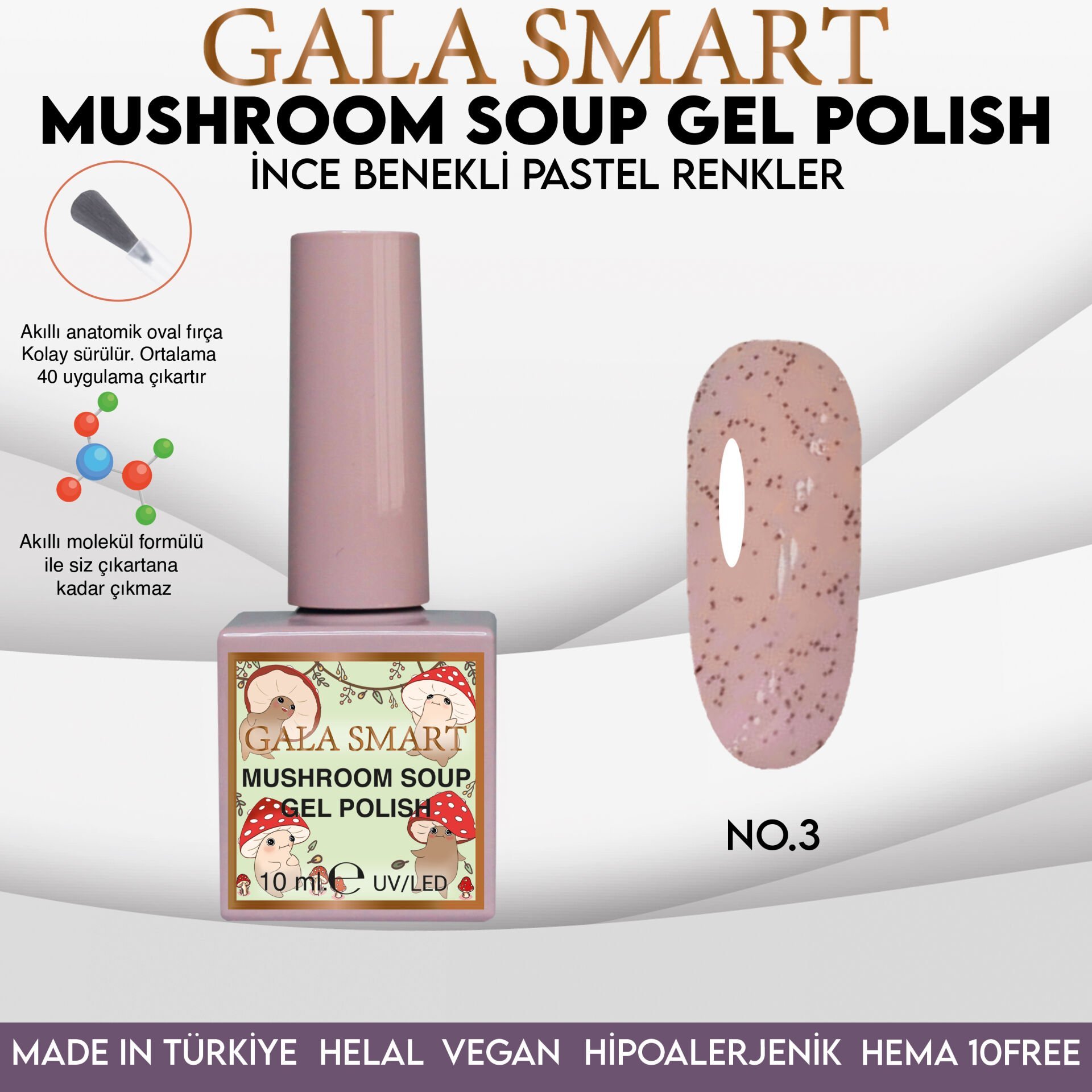 MUSHROOM SOUP GEL POLISH 10 ML NO:03