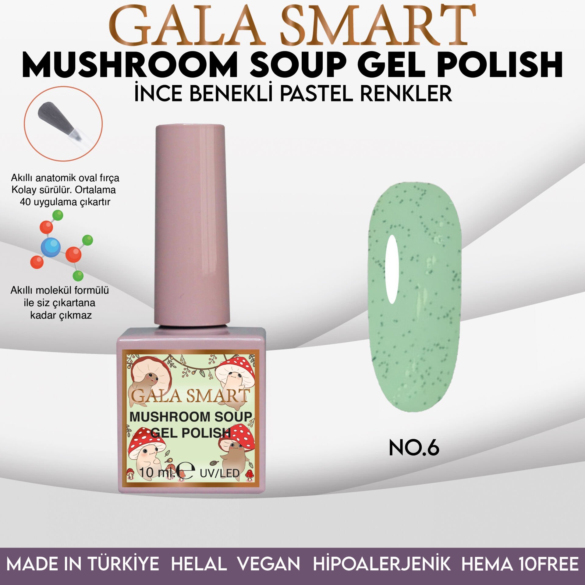 MUSHROOM SOUP GEL POLISH 10 ML NO:06