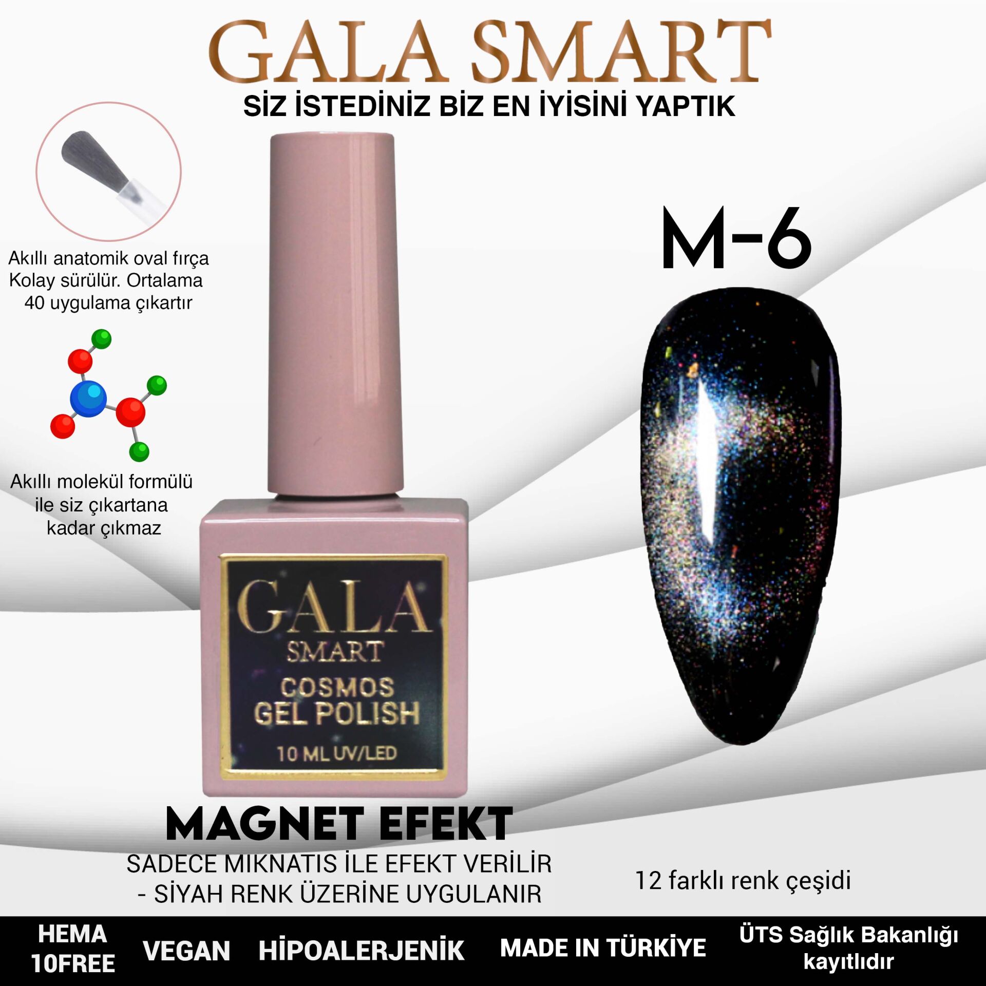 GALA SMART COSMOS KEDİ GÖZÜ 10 ml M6